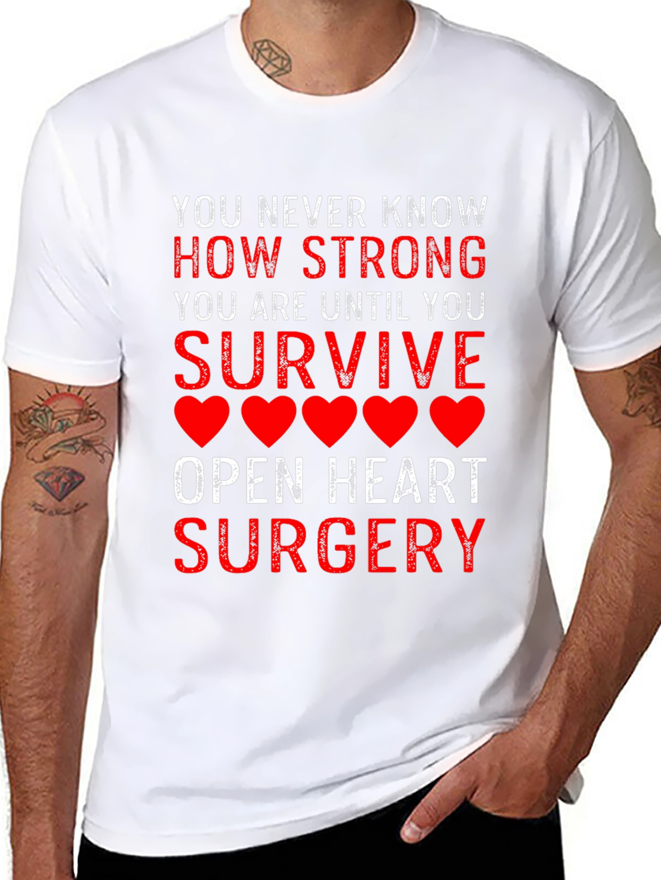 Strong Survivor Open Heart Surgery Tee