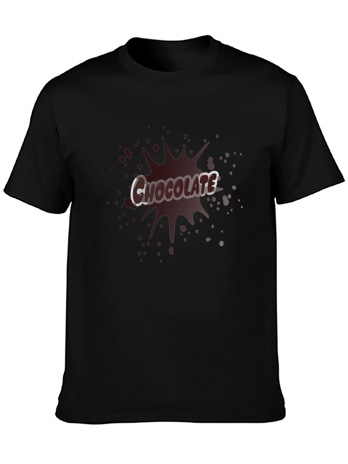 Chocolate Splash Graphic Tee - Black
