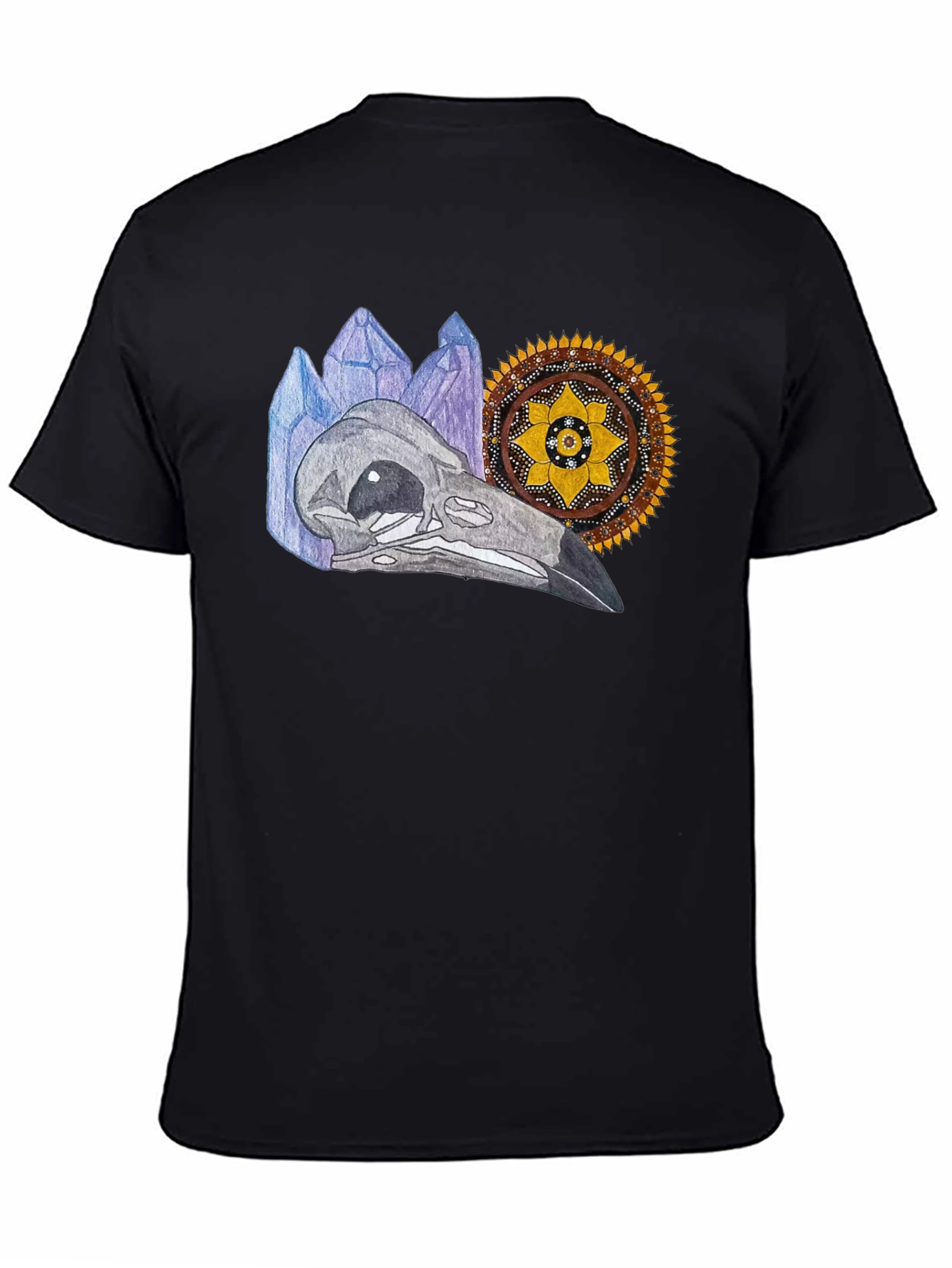 Mystic Skull Graphic Tee - Black