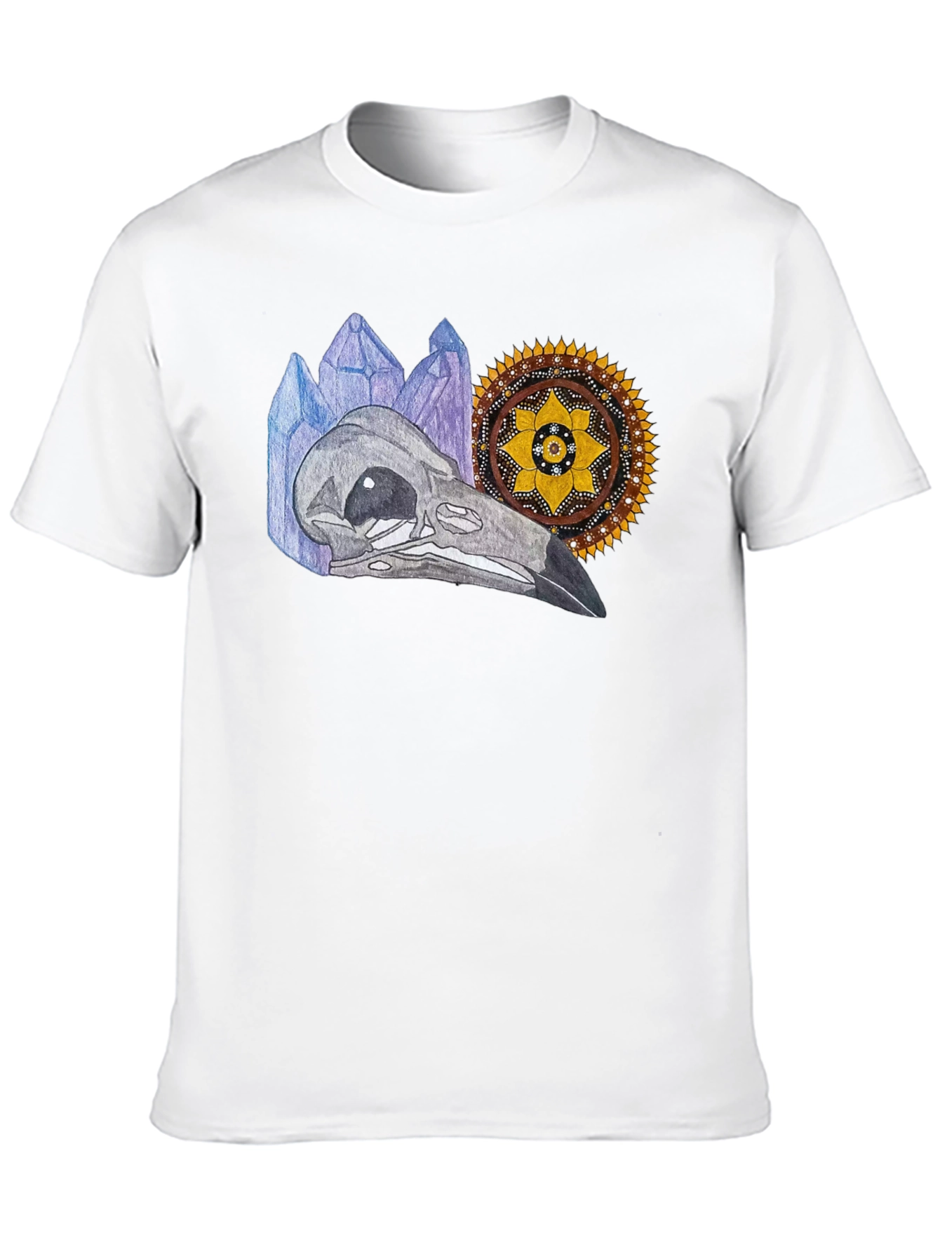 Mystic Skull Graphic Tee - Black