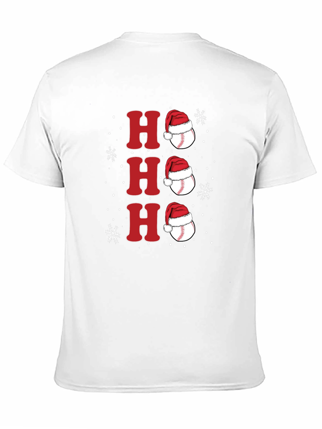 Festive Baseball Santa Hat Tee