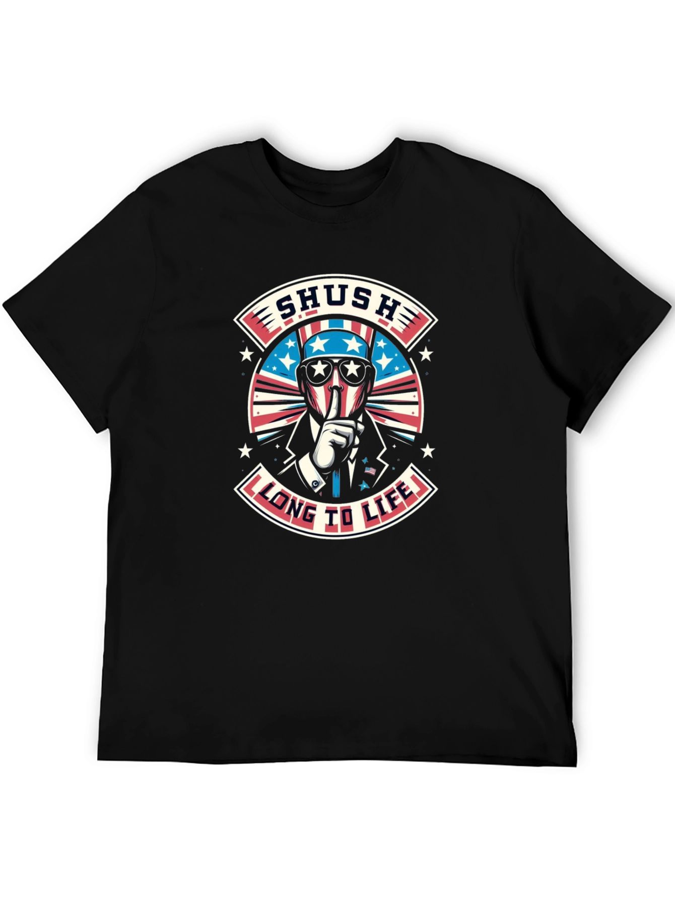 Patriotic Shush Graphic Tee - Long To Life