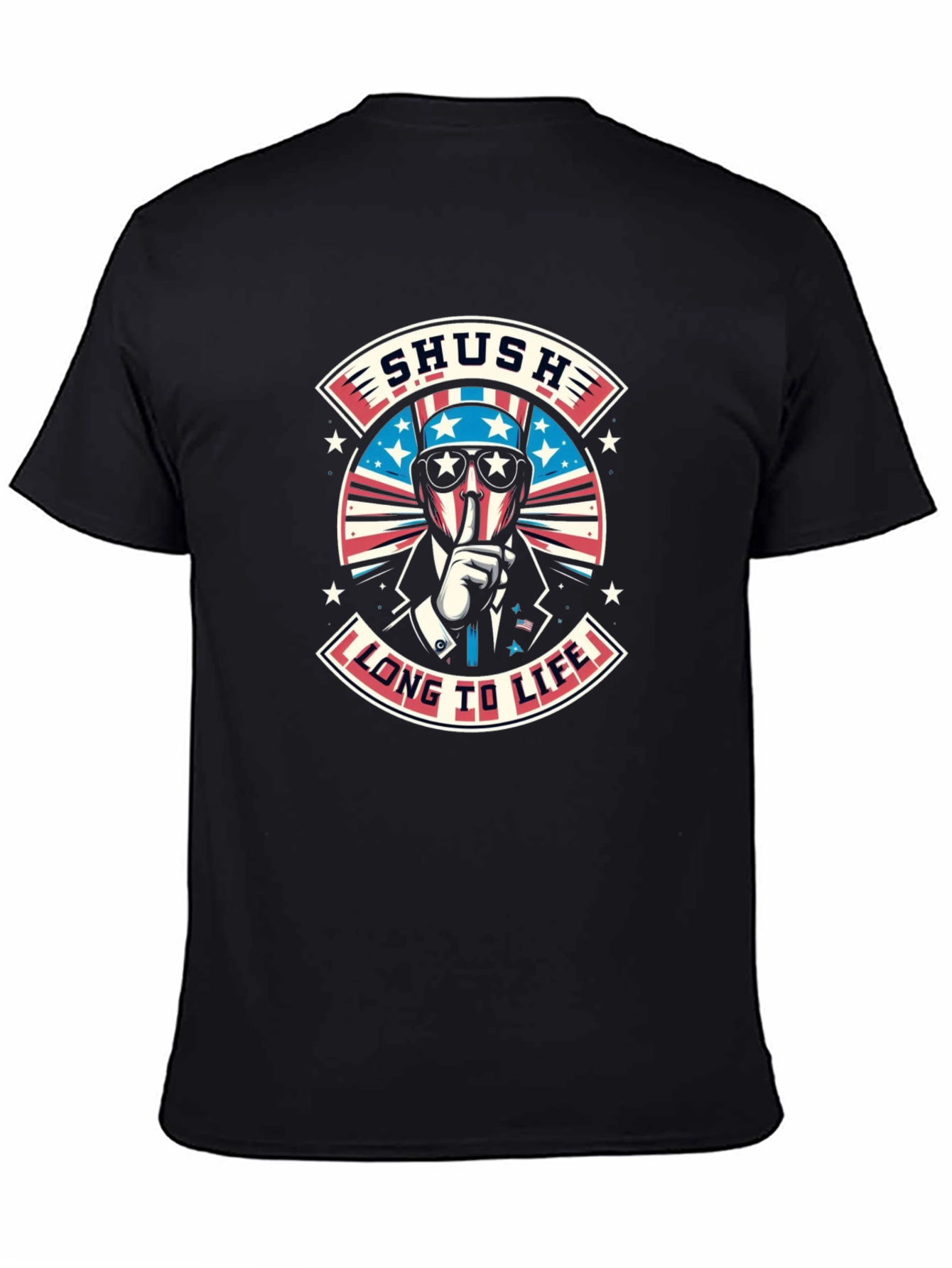 Patriotic Shush Graphic Tee - Long To Life