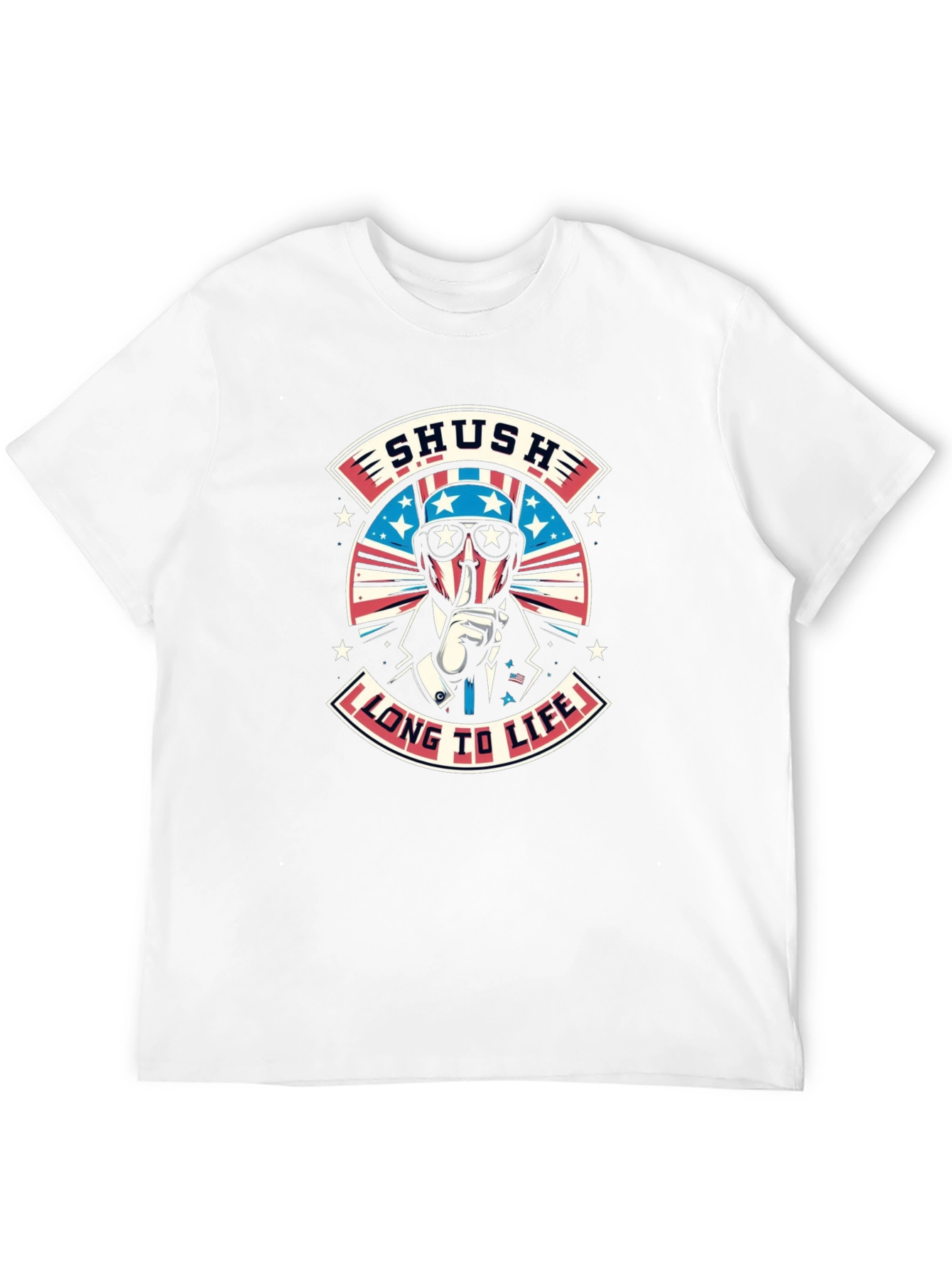 Patriotic Shush Graphic Tee - Long To Life