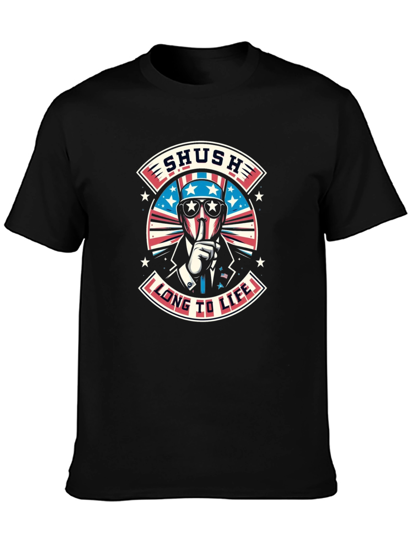 Patriotic Shush Graphic Tee - Long To Life