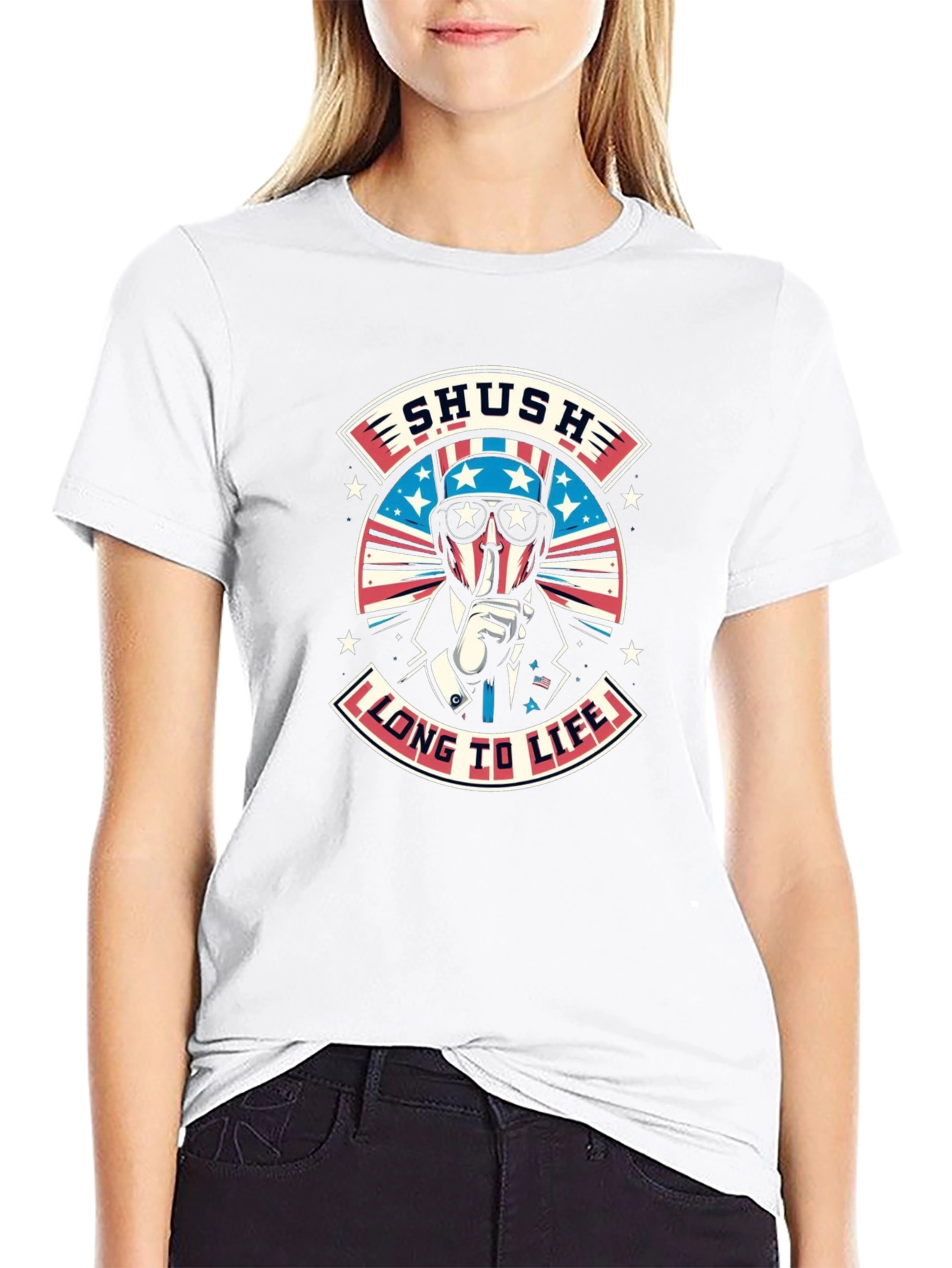 Patriotic Shush Graphic Tee - Long To Life