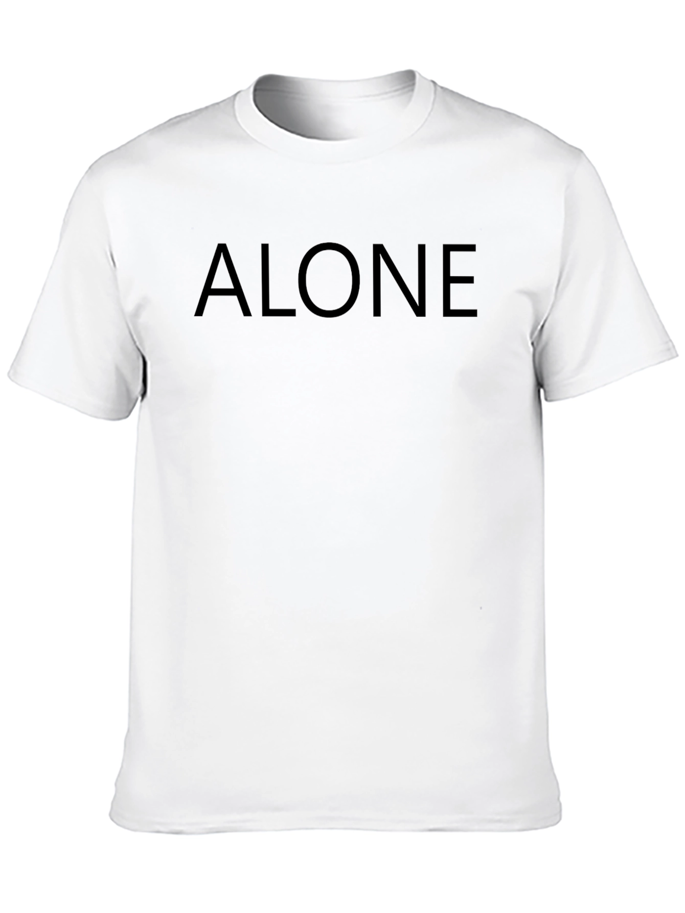 Alone Graphic Black T-Shirt | Mens Casual Tee