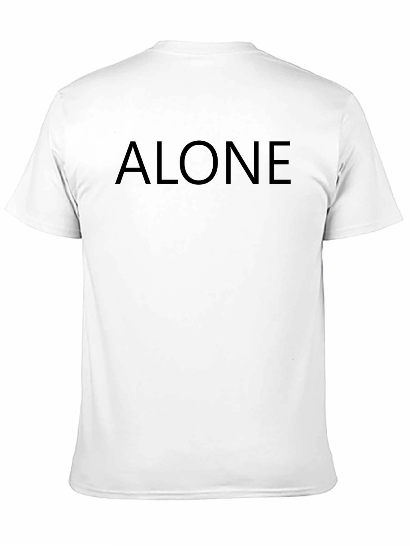 Alone Graphic Black T-Shirt | Mens Casual Tee