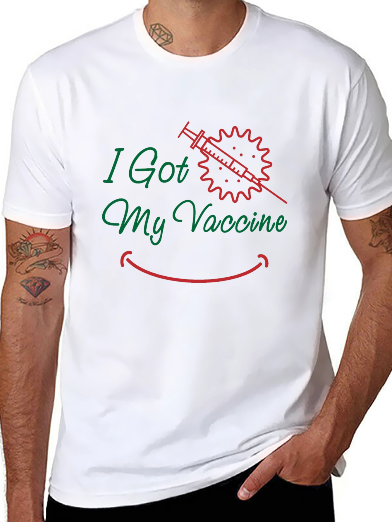 I Got My Vaccine Graphic T-Shirt - Black