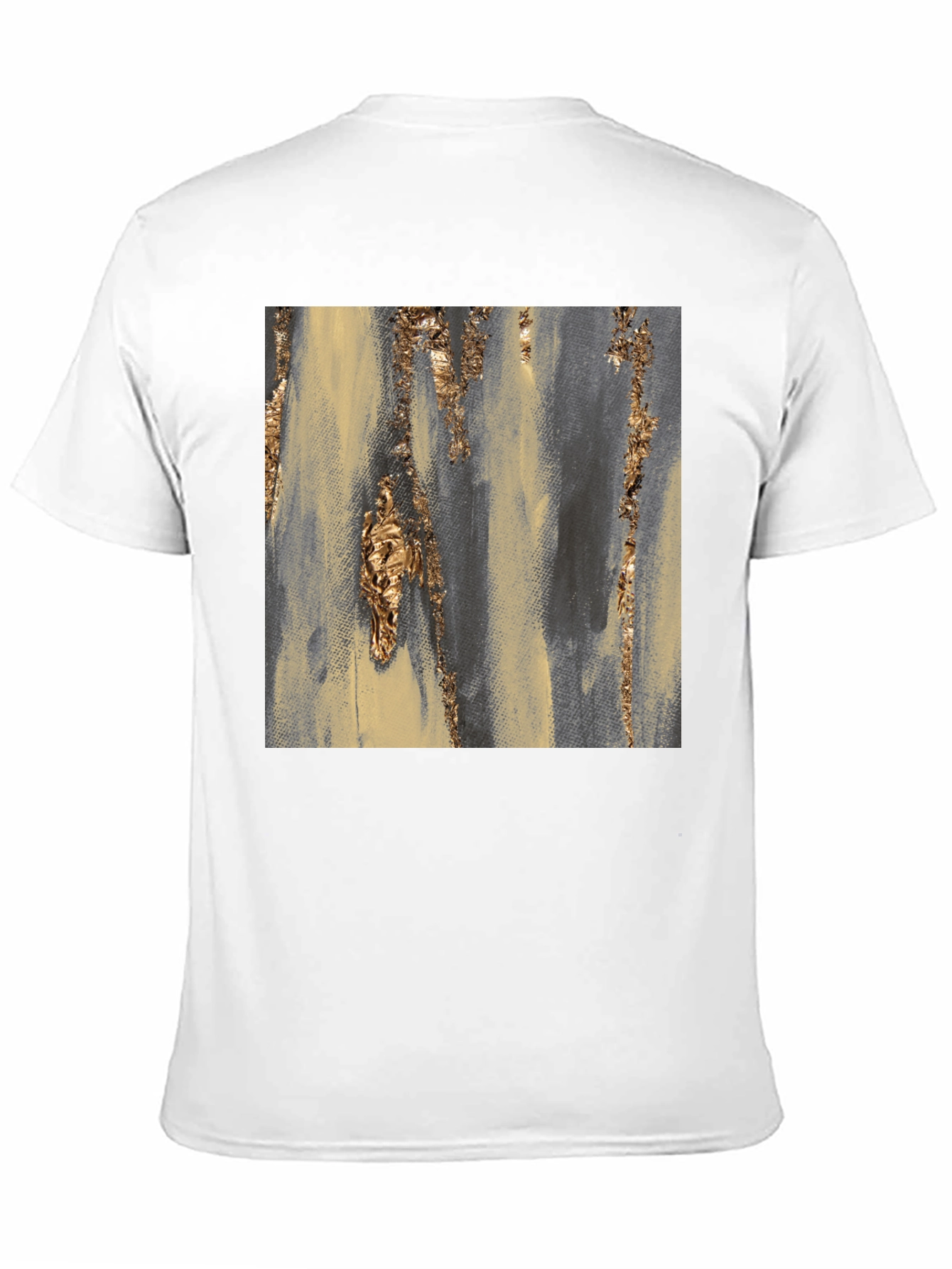 Abstract Gold Accent Black Tee