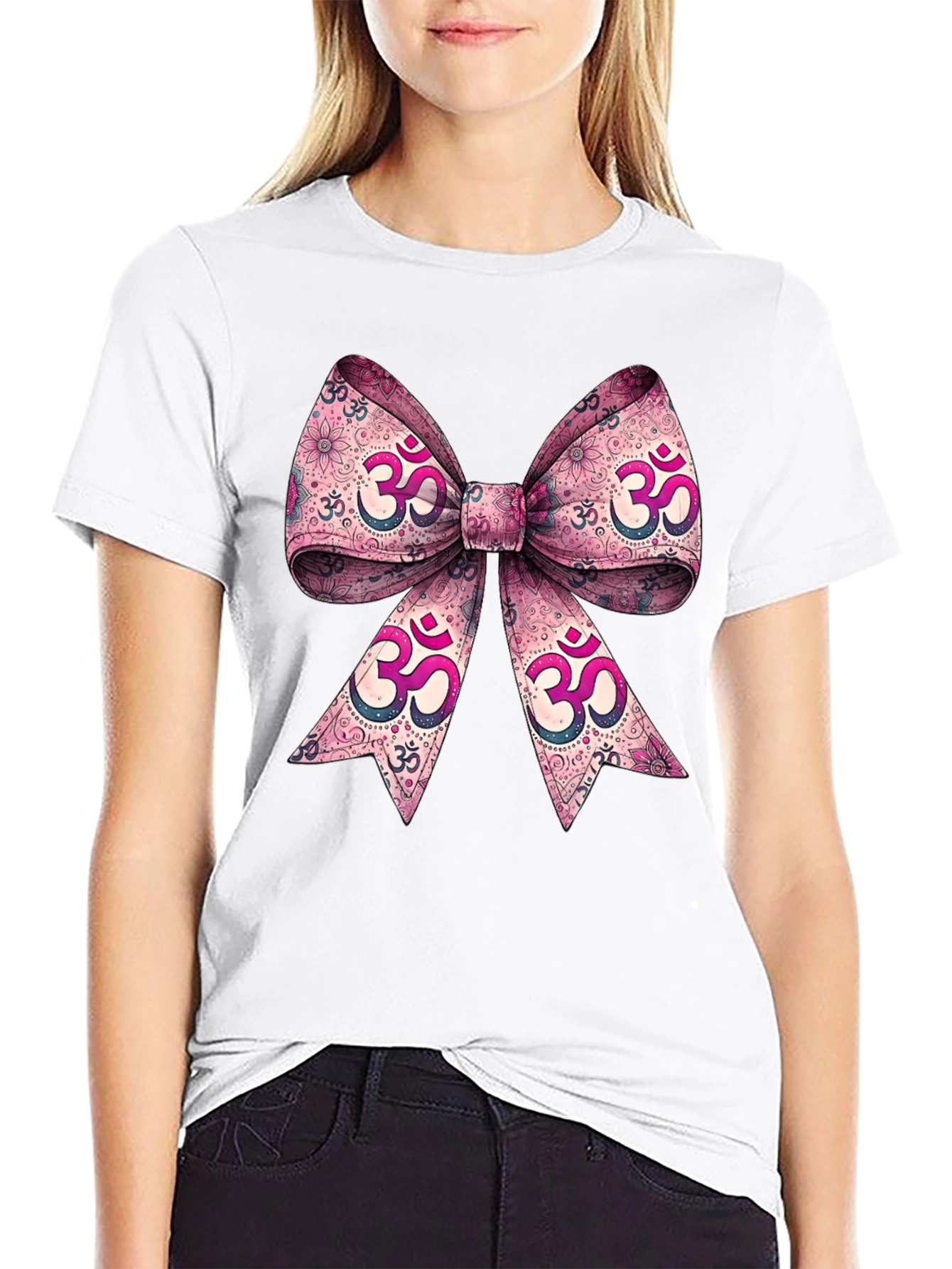 Om Symbol Bow T-Shirt