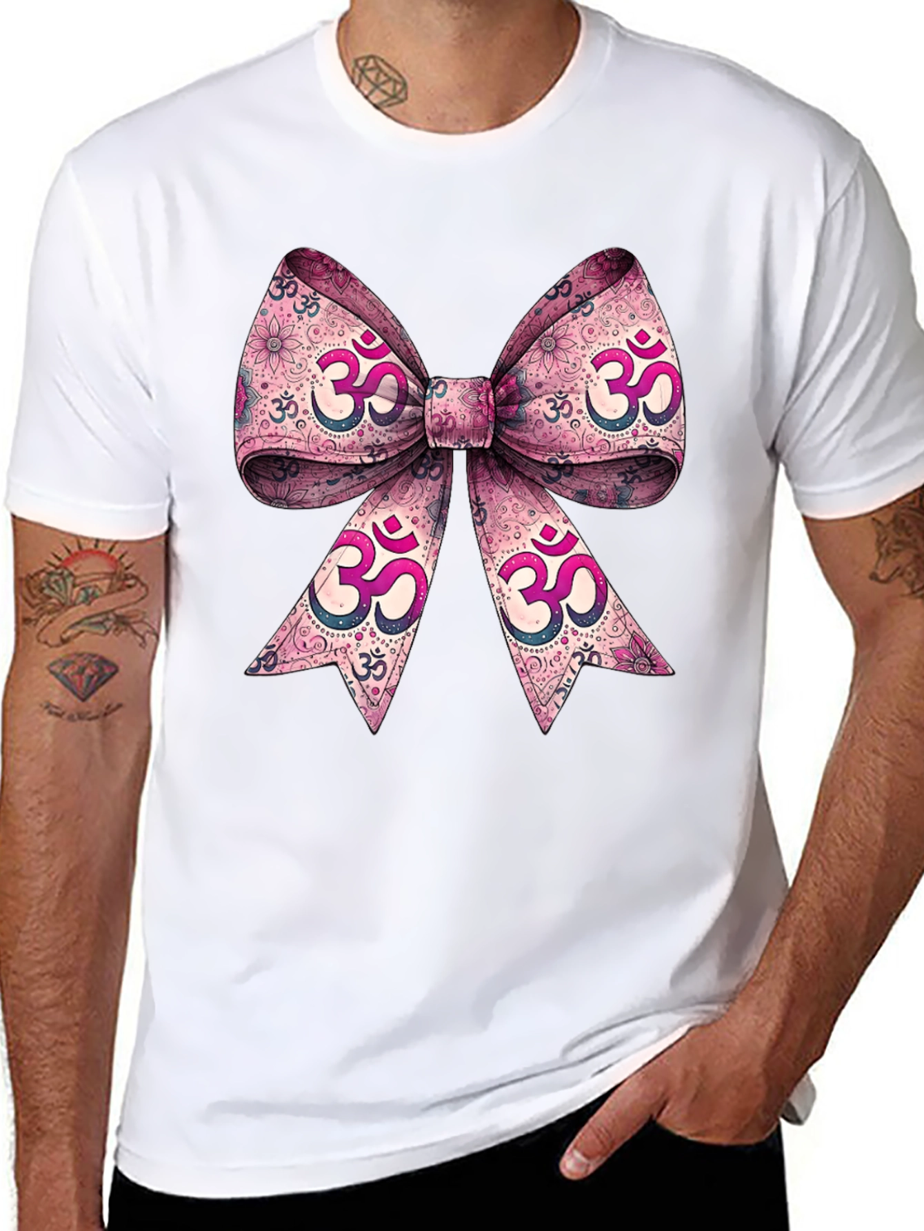 Om Symbol Bow T-Shirt