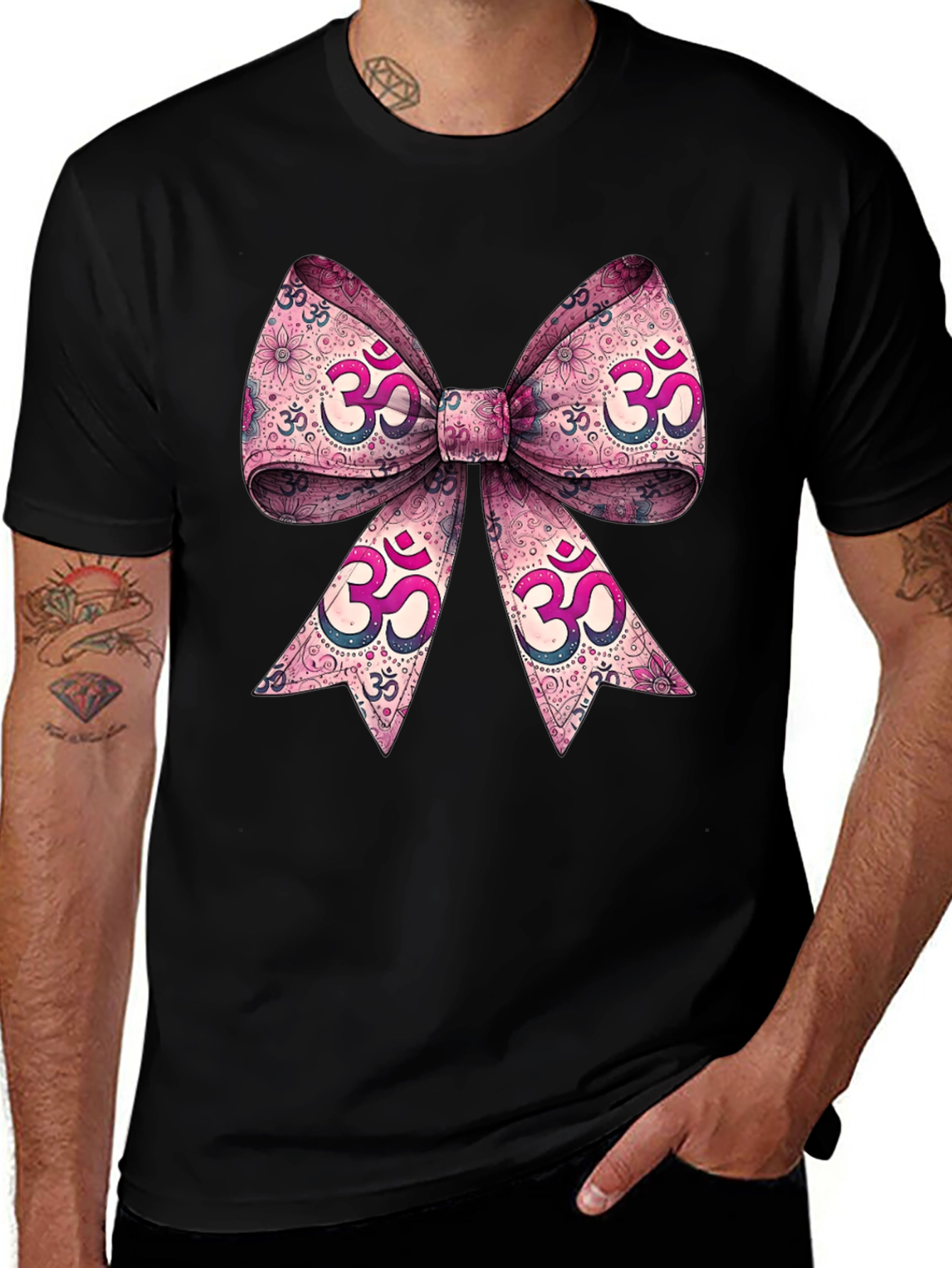 Om Symbol Bow T-Shirt