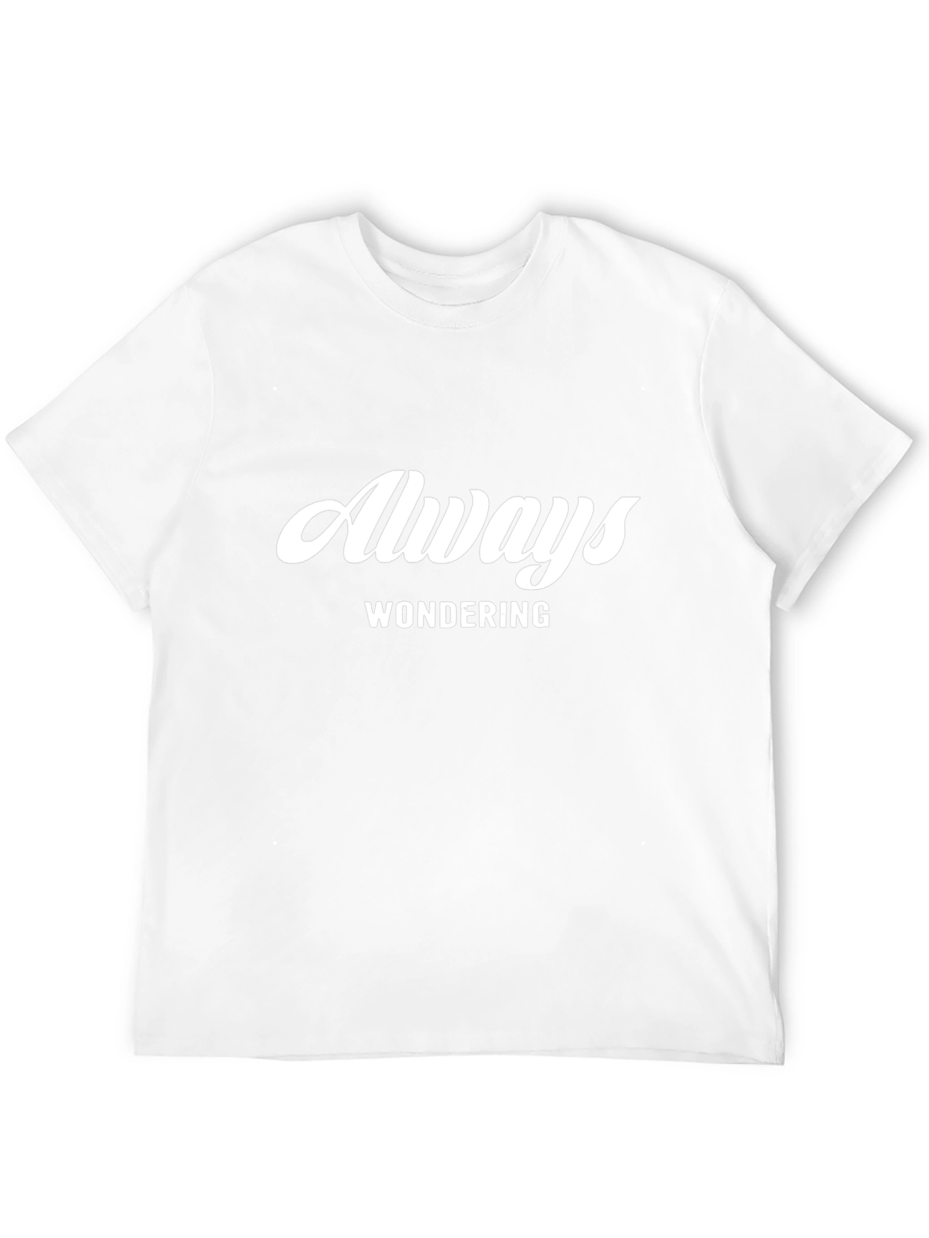 Always Wondering Black Graphic Tee