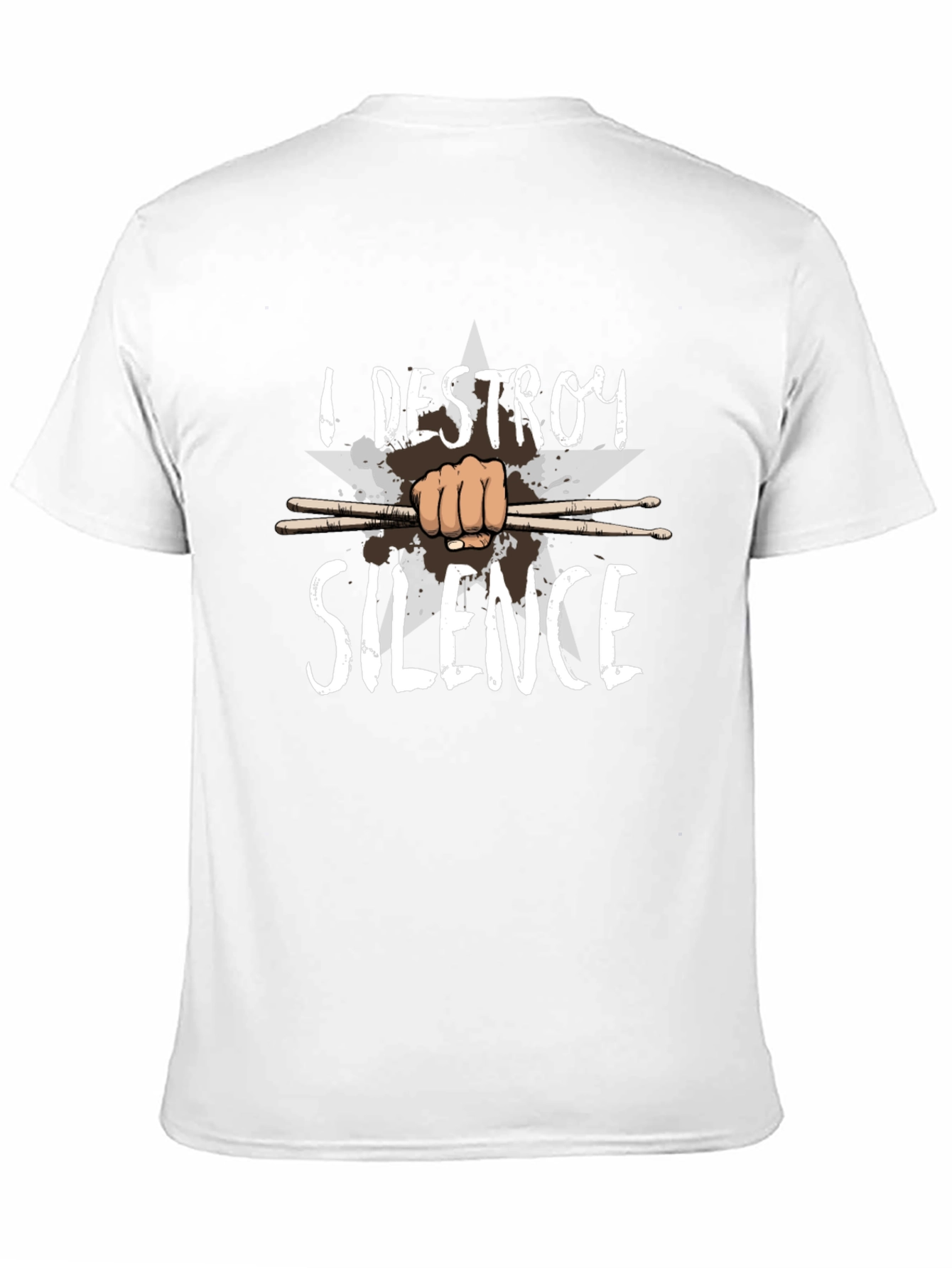 I Destroy Silence Drummer T-Shirt