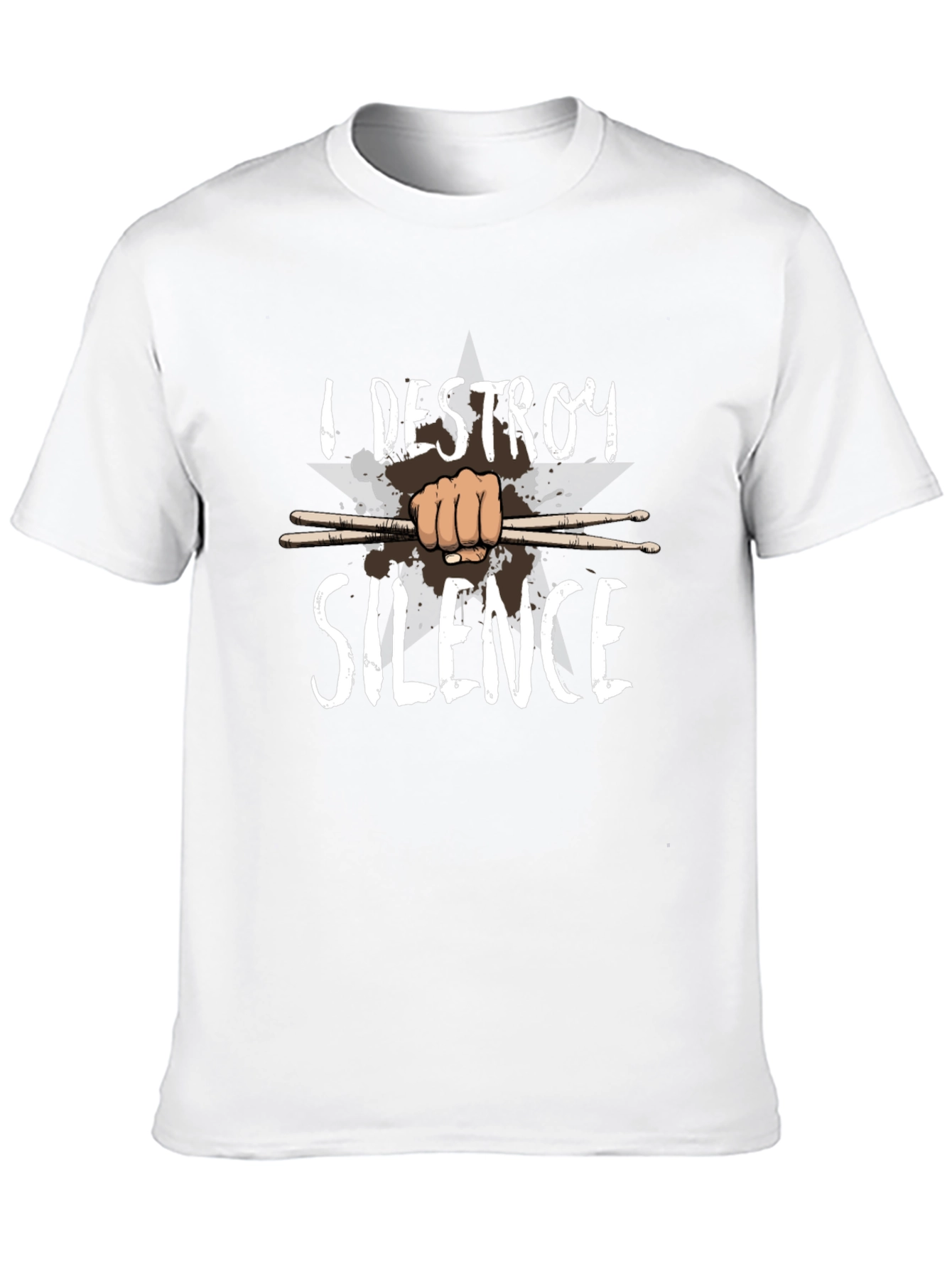 I Destroy Silence Drummer T-Shirt