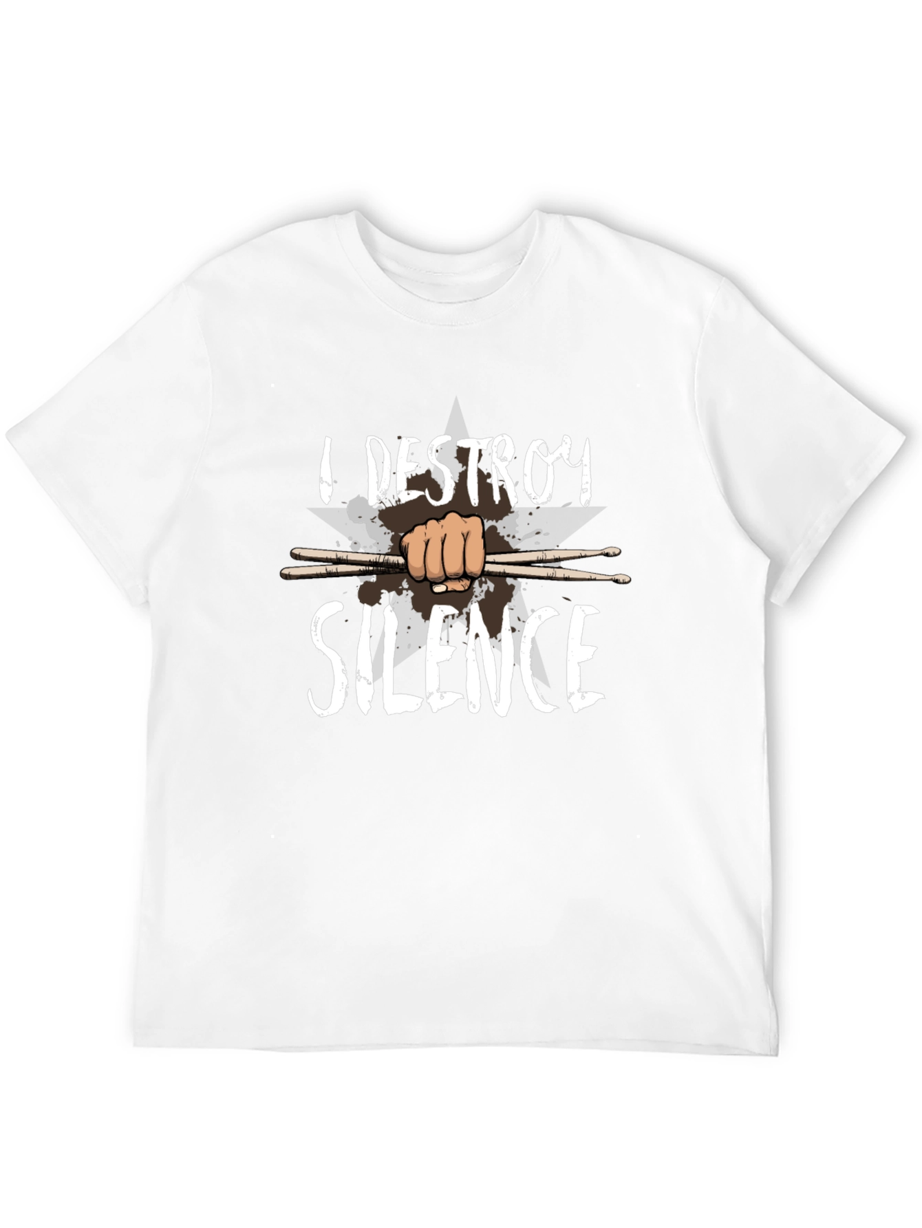 I Destroy Silence Drummer T-Shirt