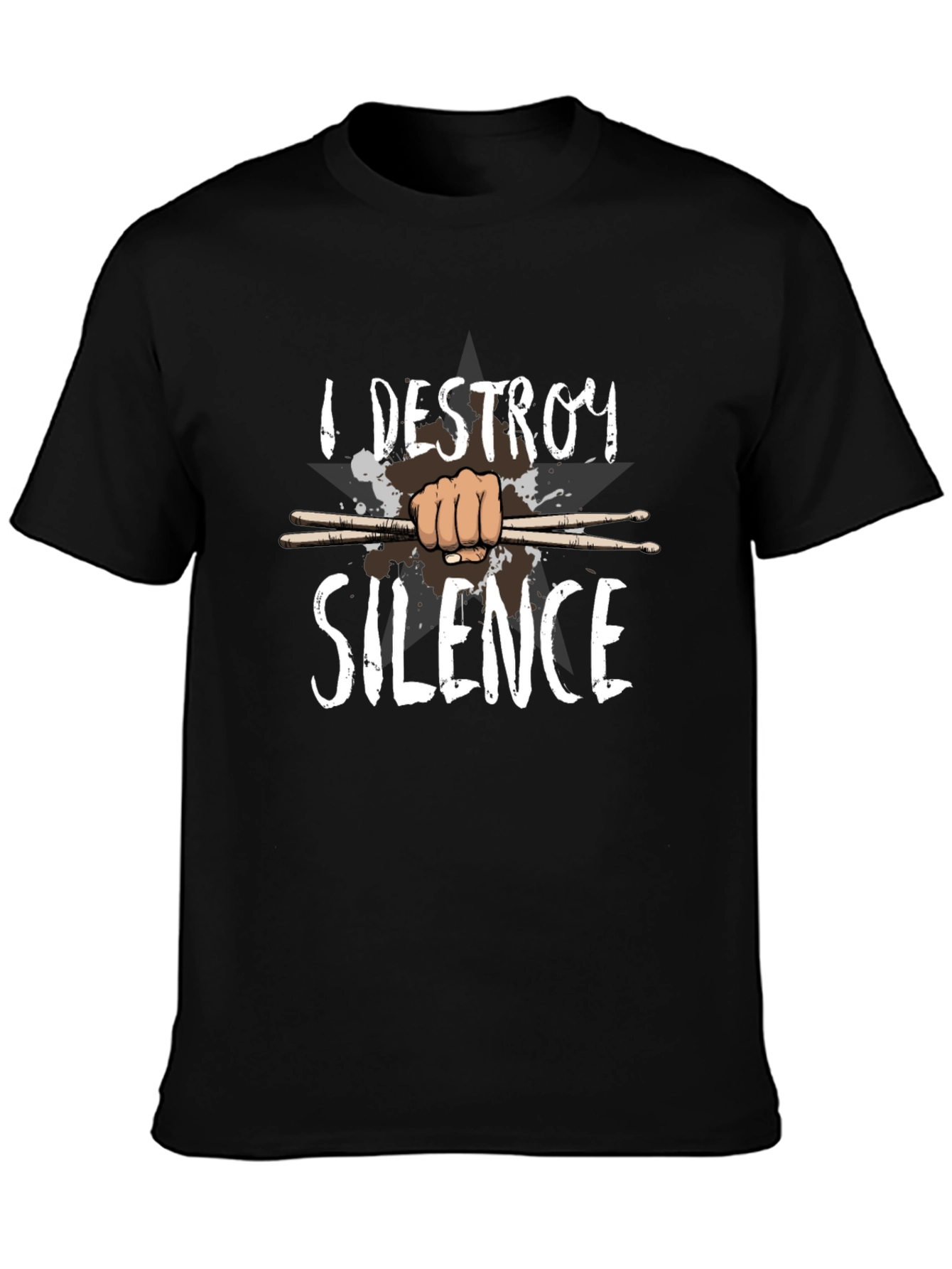 I Destroy Silence Drummer T-Shirt