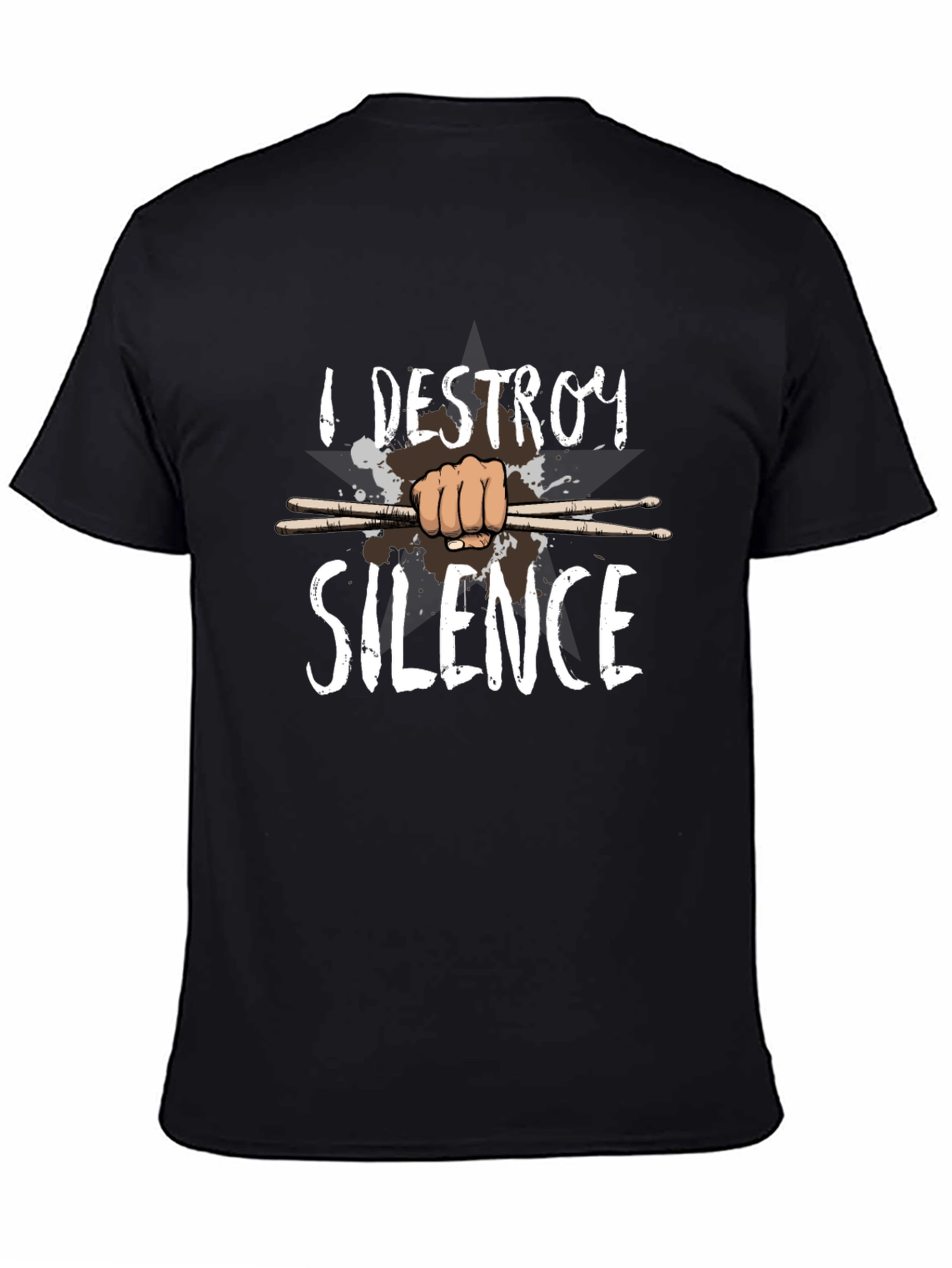 I Destroy Silence Drummer T-Shirt