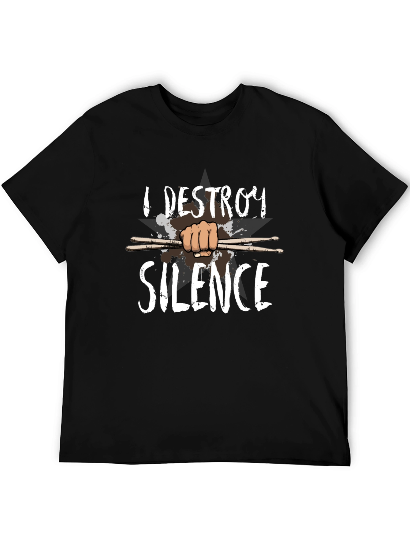 I Destroy Silence Drummer T-Shirt
