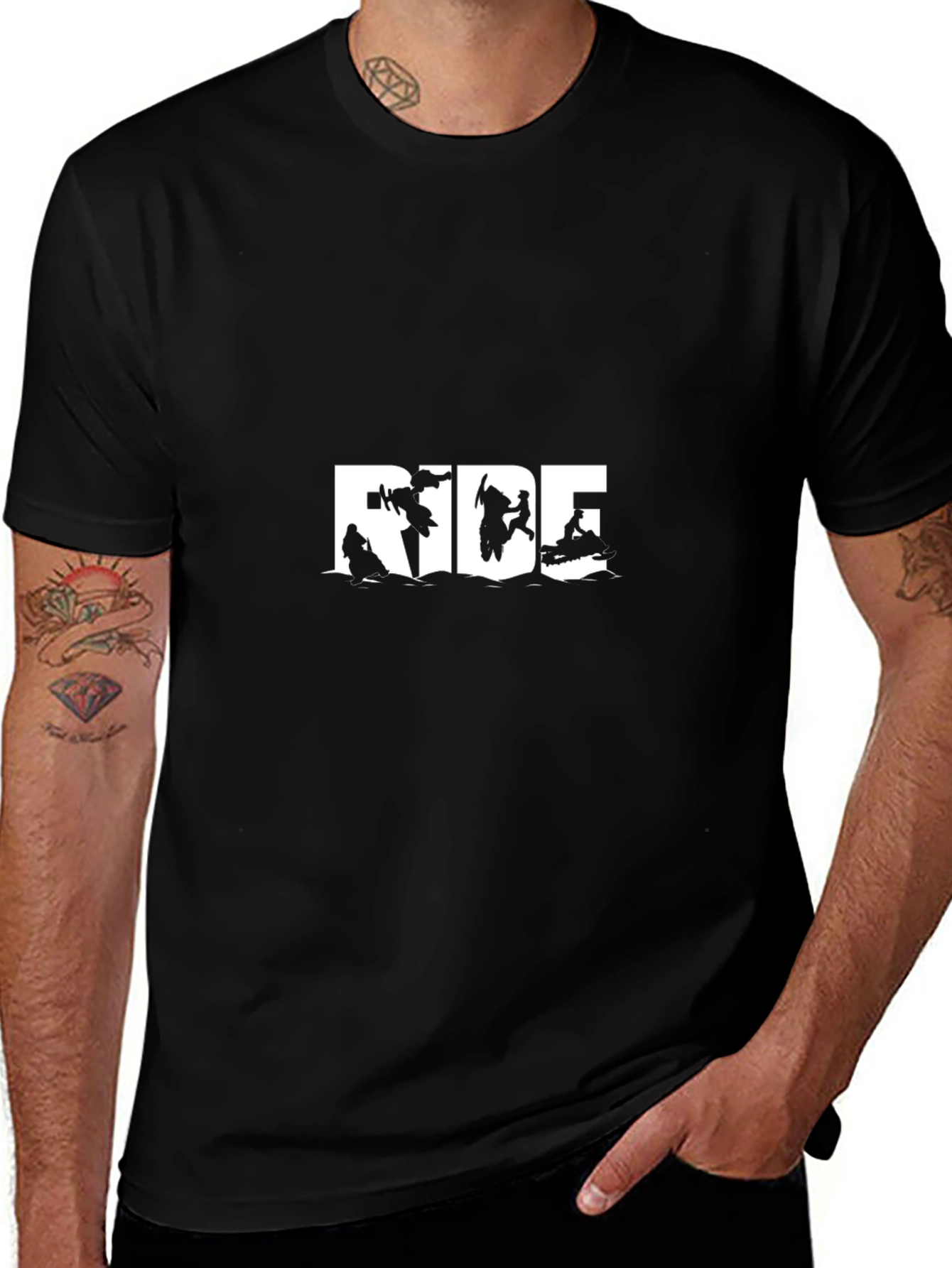 Black Ride Graphic Tee - Adventure Ready
