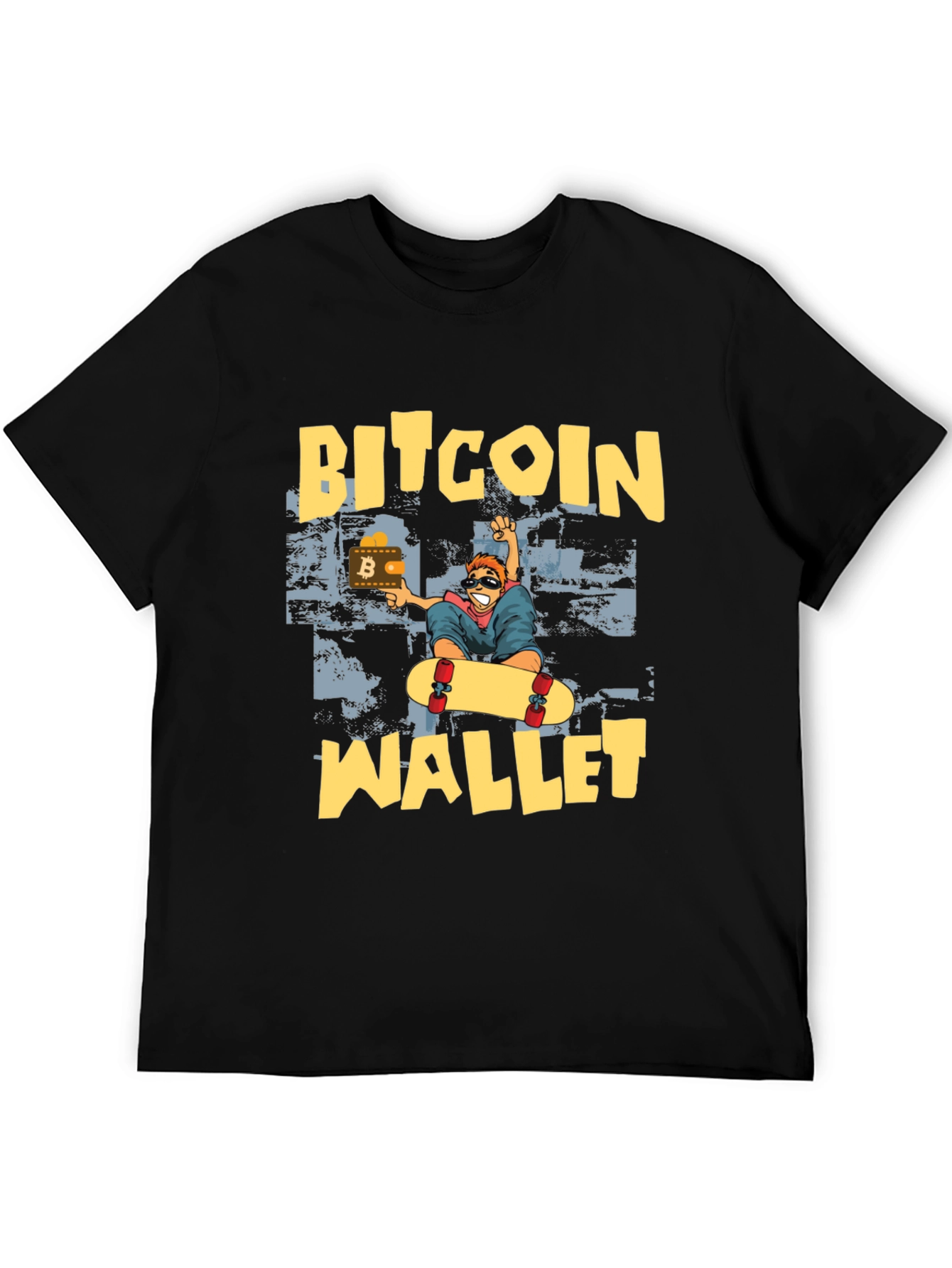 Bitcoin Wallet Skater T-Shirt