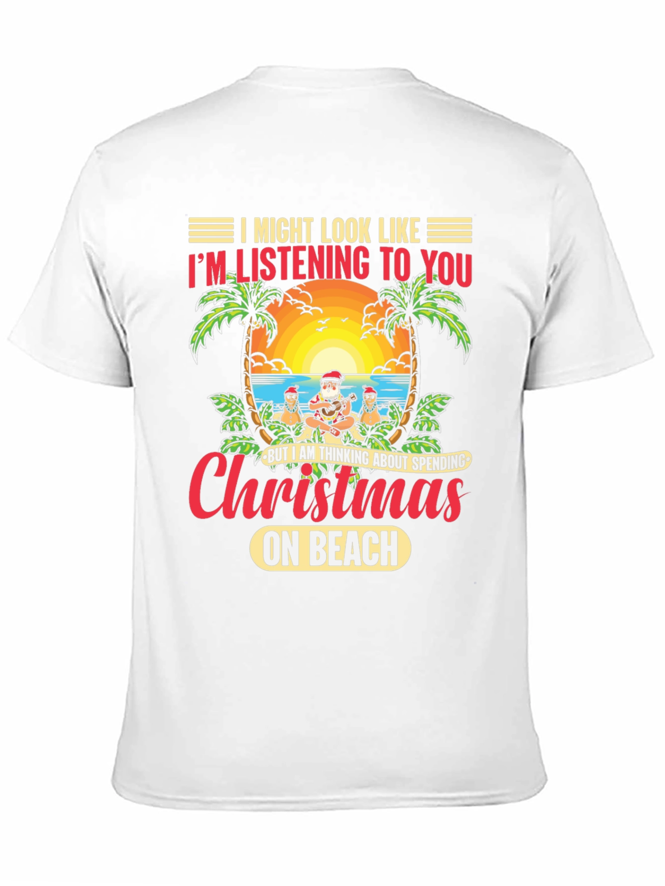 Christmas on the Beach Graphic T-Shirt