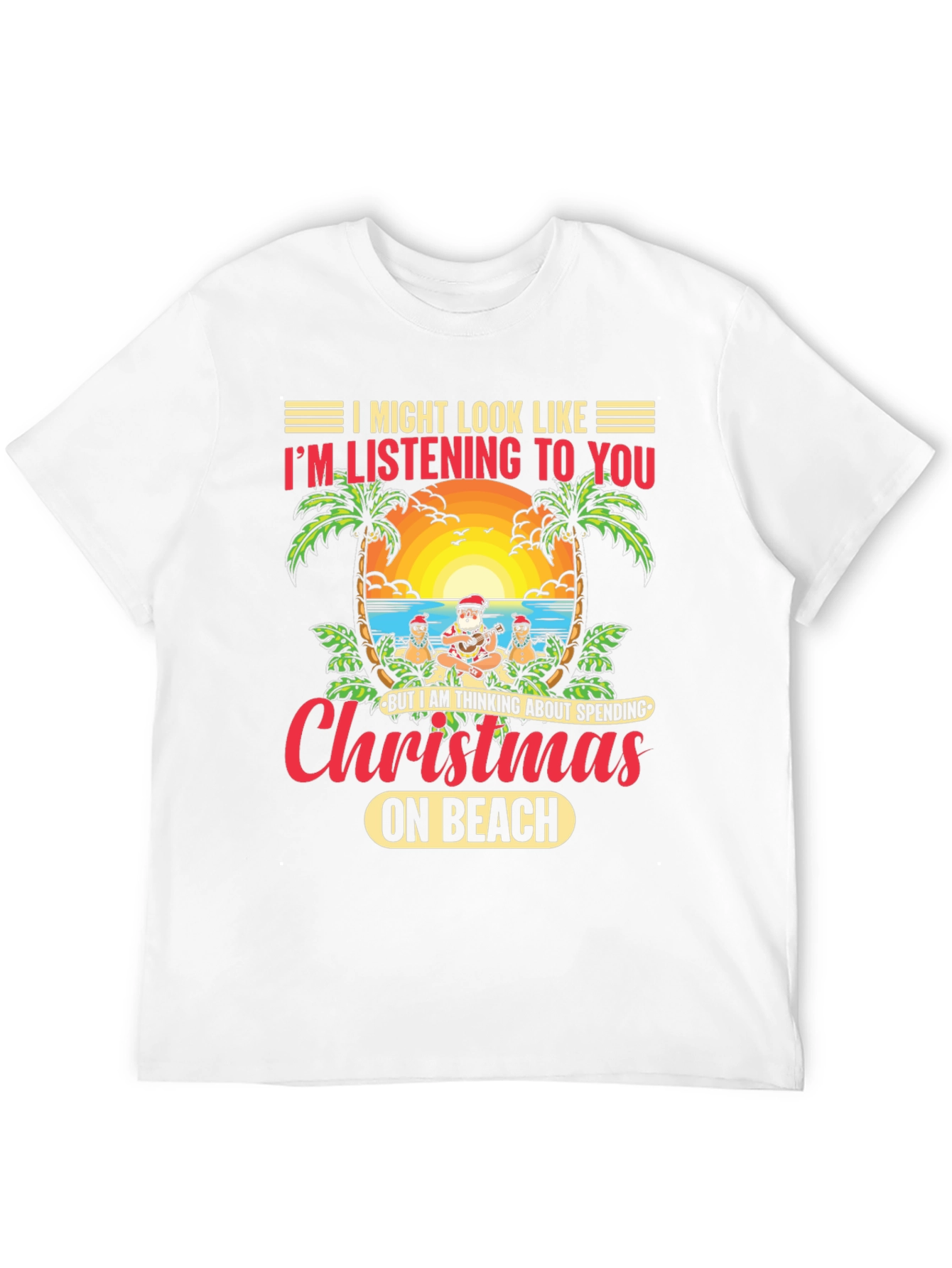 Christmas on the Beach Graphic T-Shirt