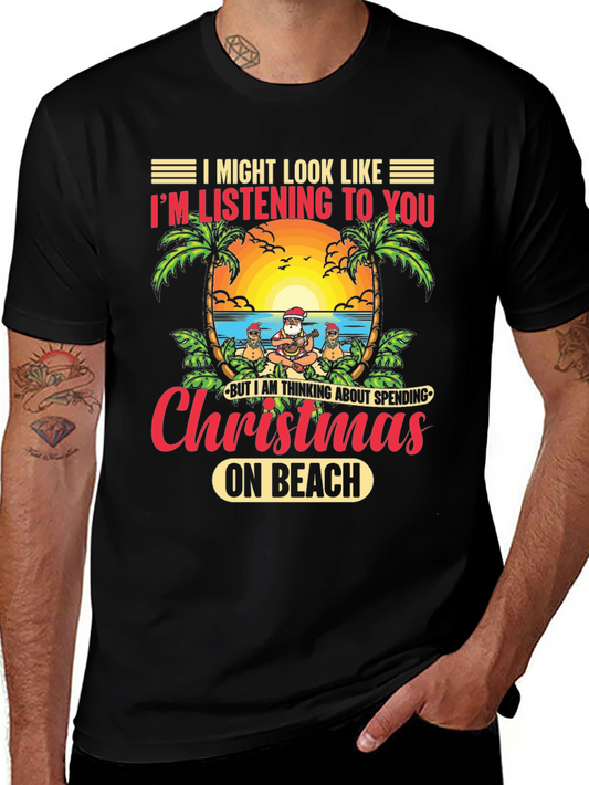 Christmas on the Beach Graphic T-Shirt