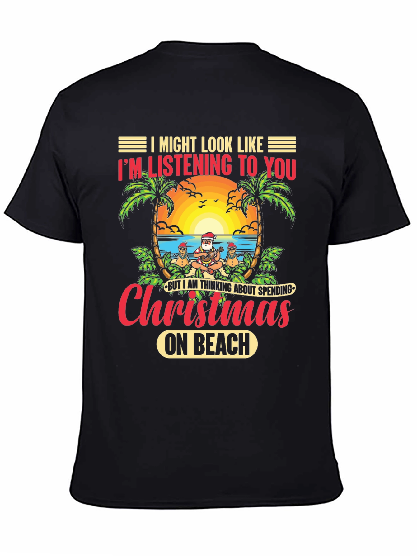 Christmas on the Beach Graphic T-Shirt