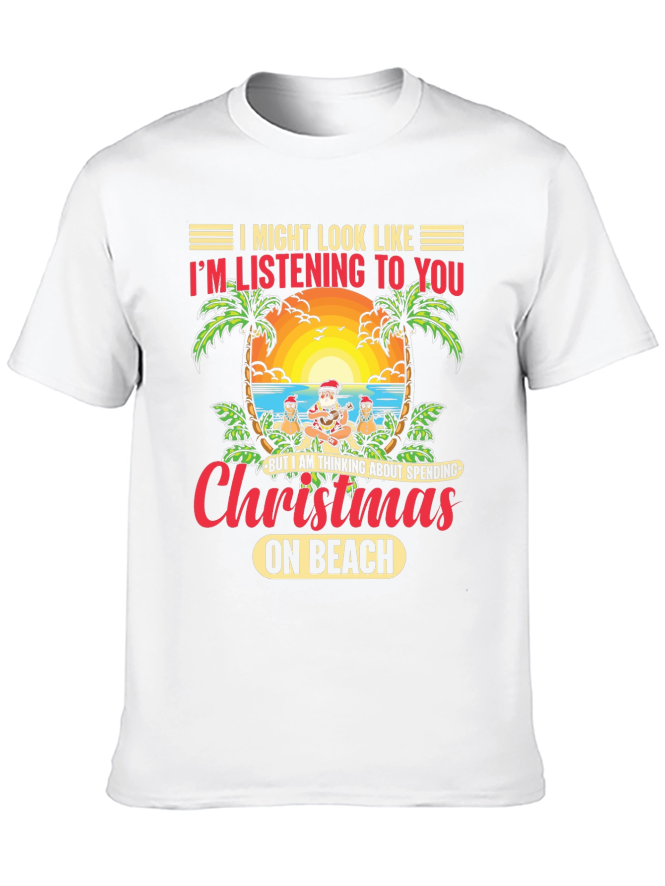 Christmas on the Beach Graphic T-Shirt