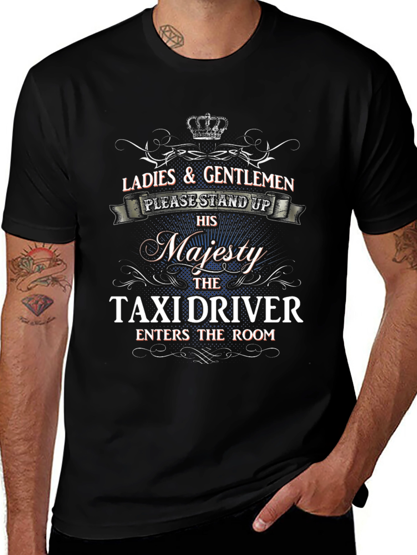 Majesty Taxi Driver Graphic T-Shirt