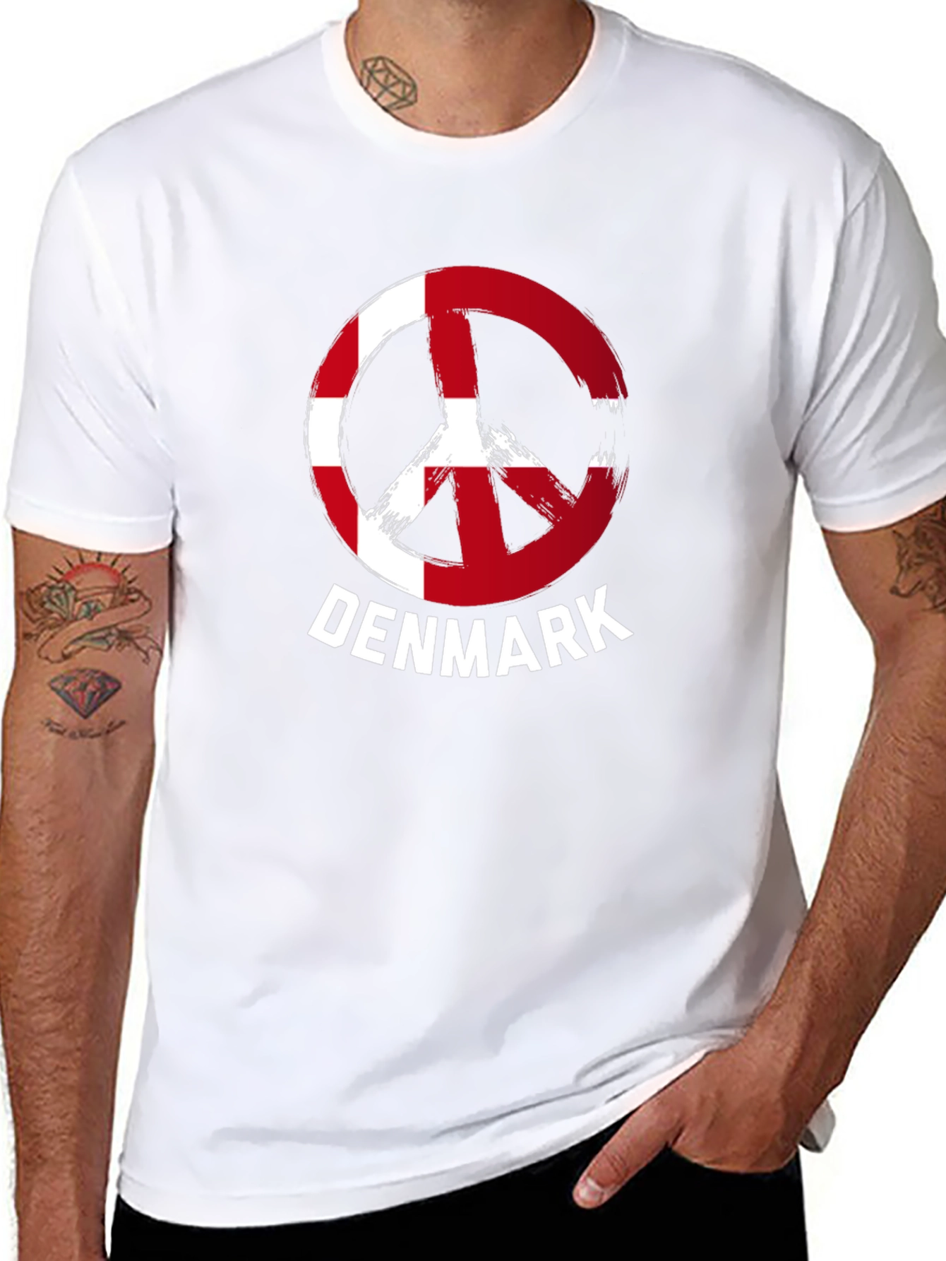 Denmark Peace Sign T-Shirt