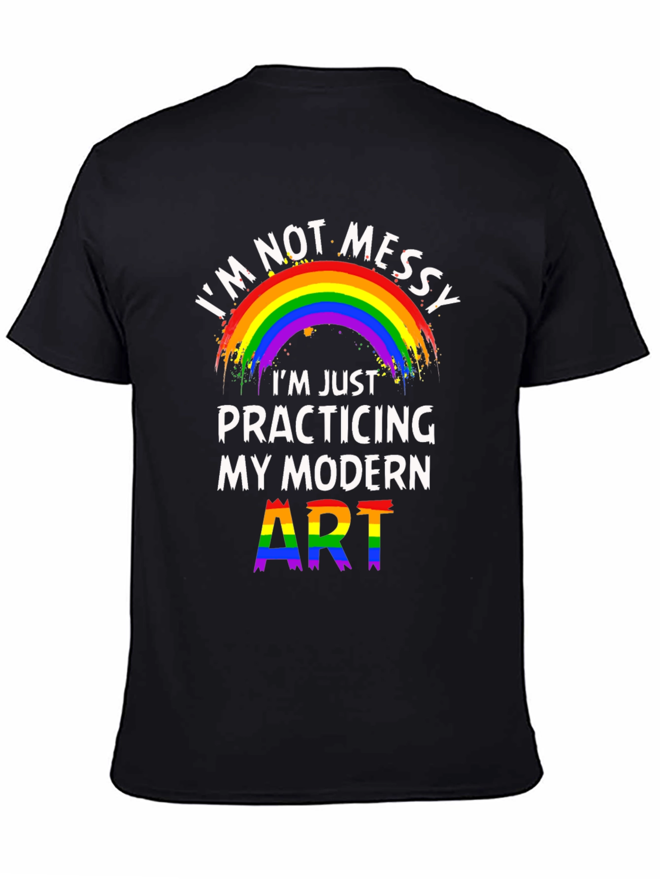 Funny Modern Art Rainbow T-Shirt