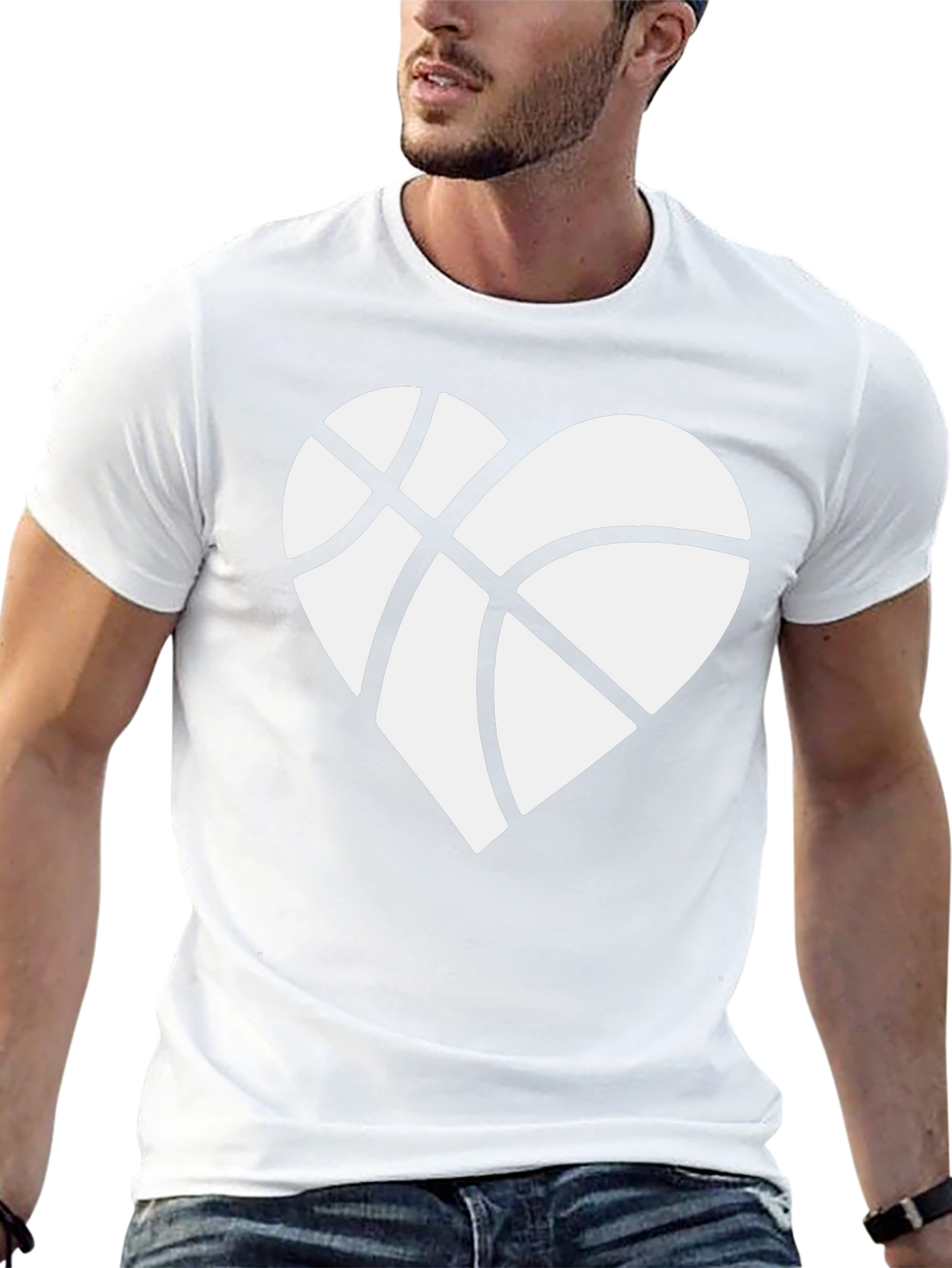 Basketball Heart Graphic Tee