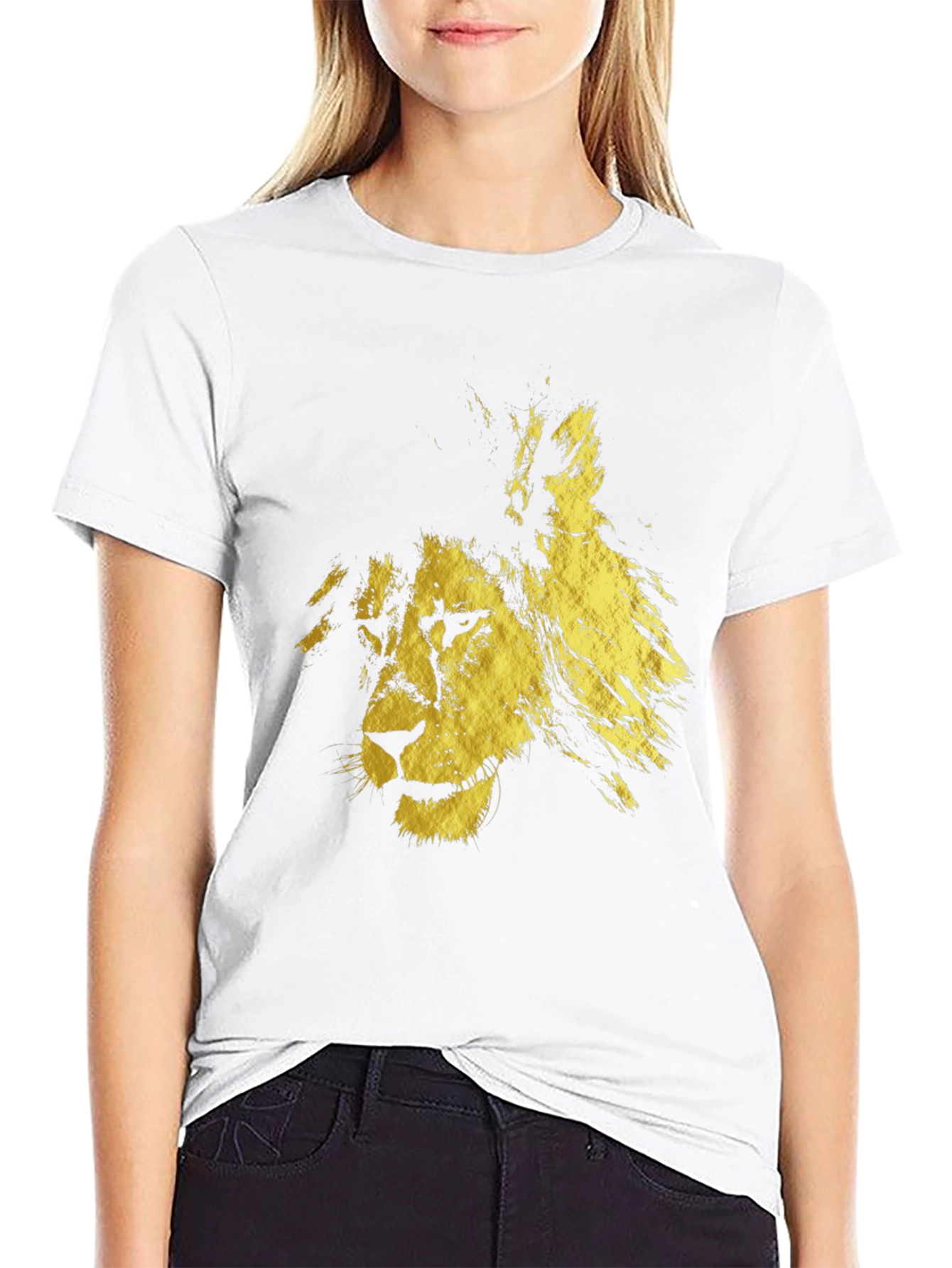 Black Lion Graphic Tee - Bold & Stylish
