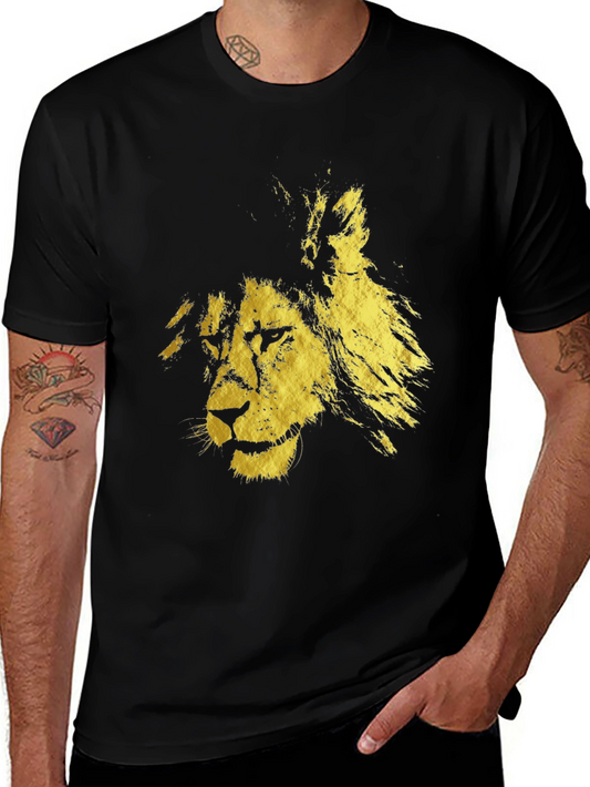 Black Lion Graphic Tee - Bold & Stylish