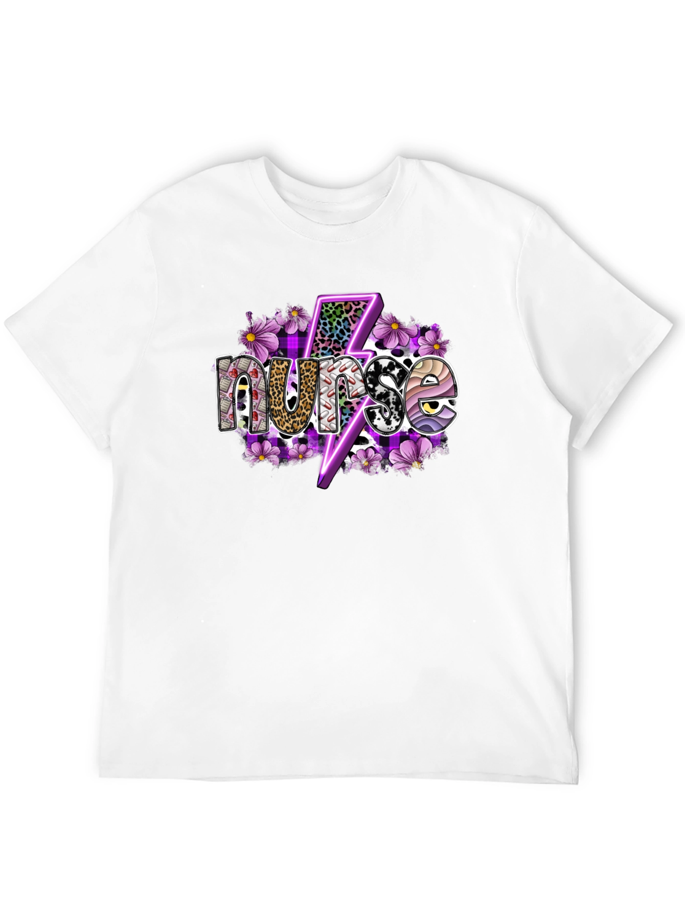 Nurse Lightning Bolt Graphic T-Shirt