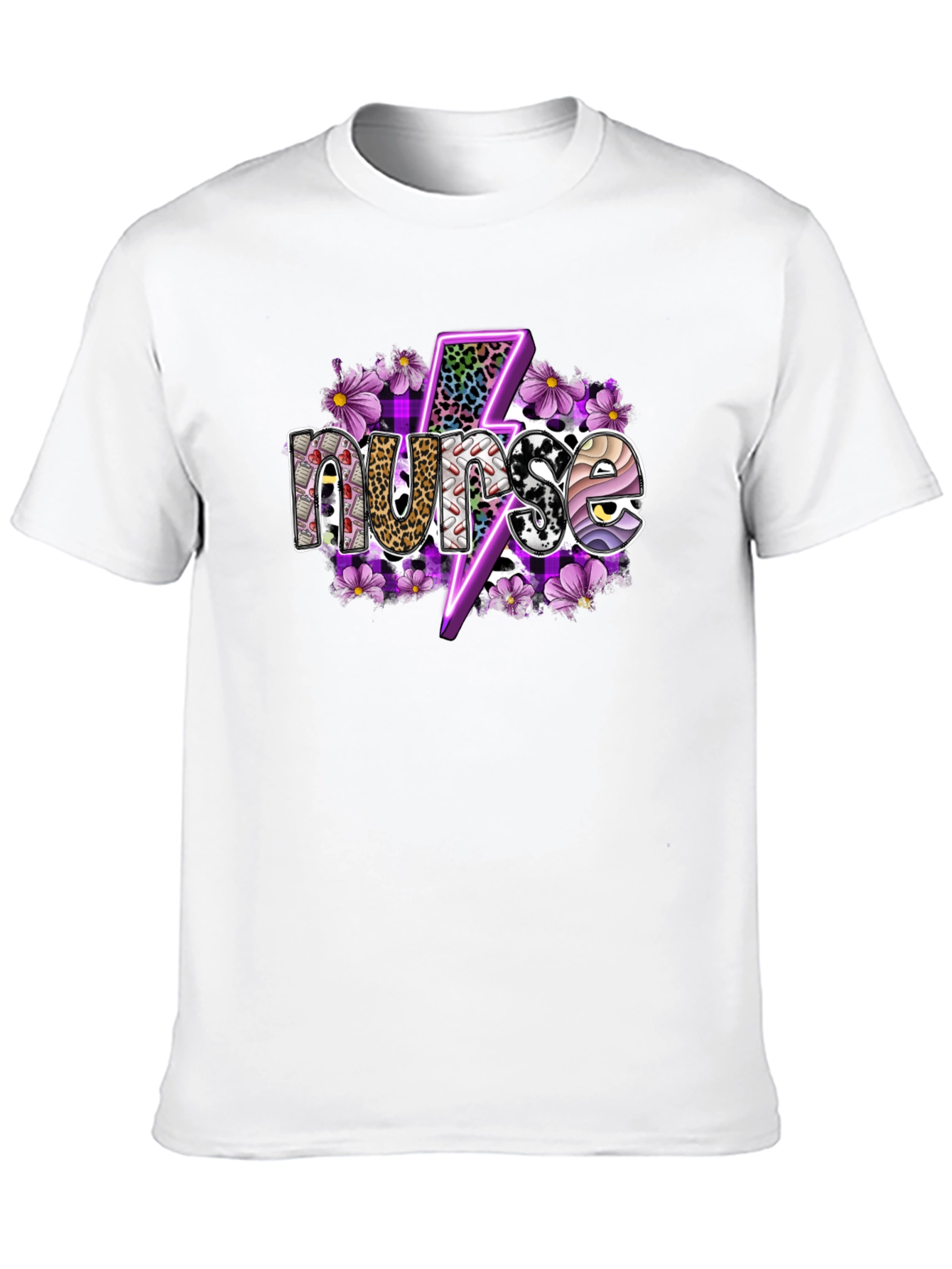 Nurse Lightning Bolt Graphic T-Shirt