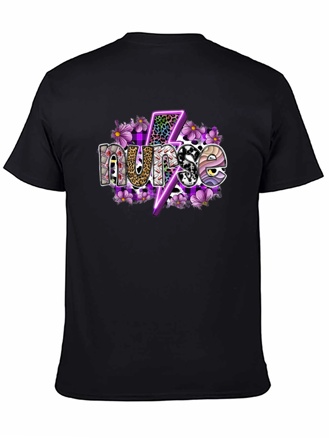 Nurse Lightning Bolt Graphic T-Shirt