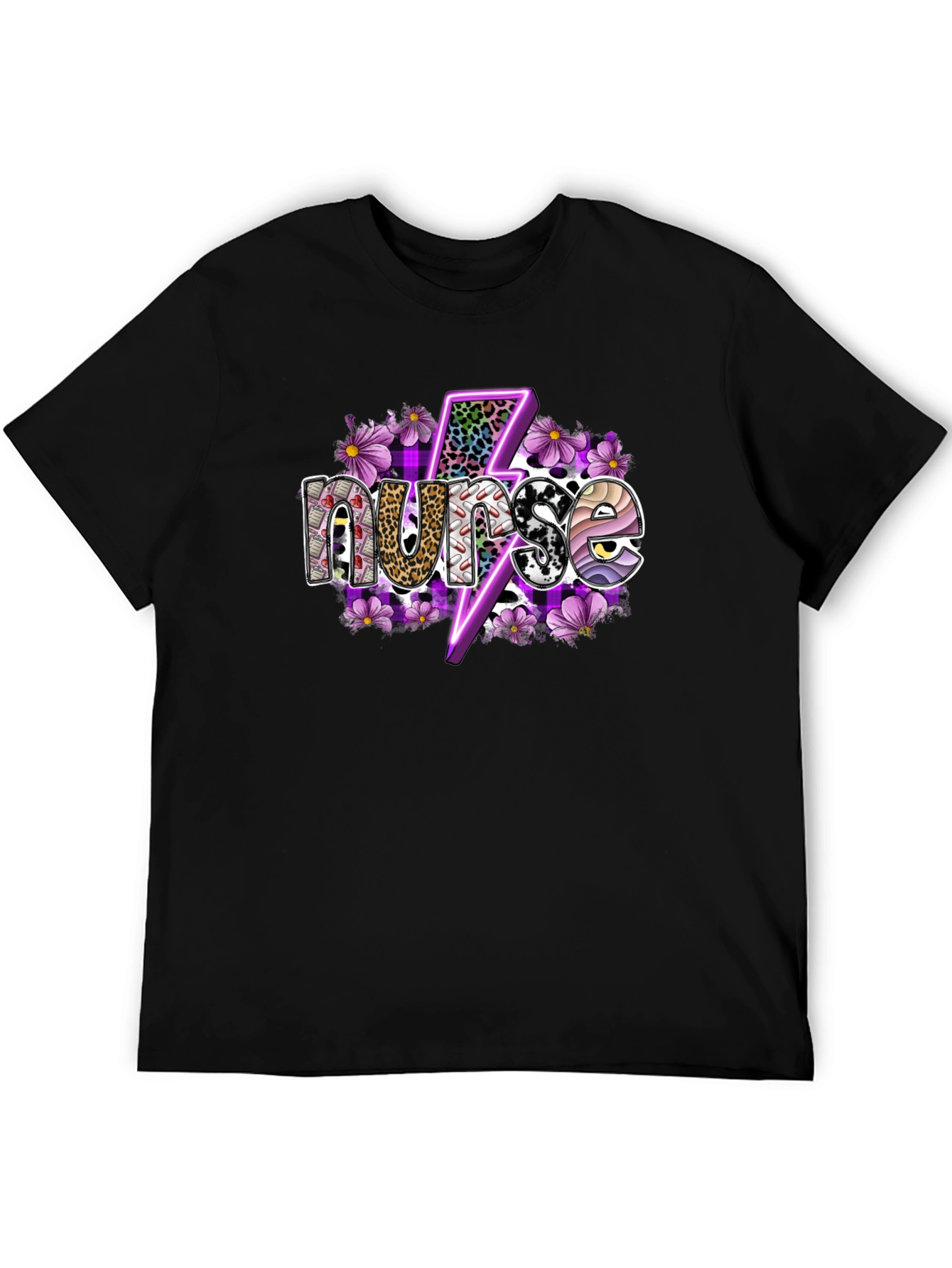 Nurse Lightning Bolt Graphic T-Shirt