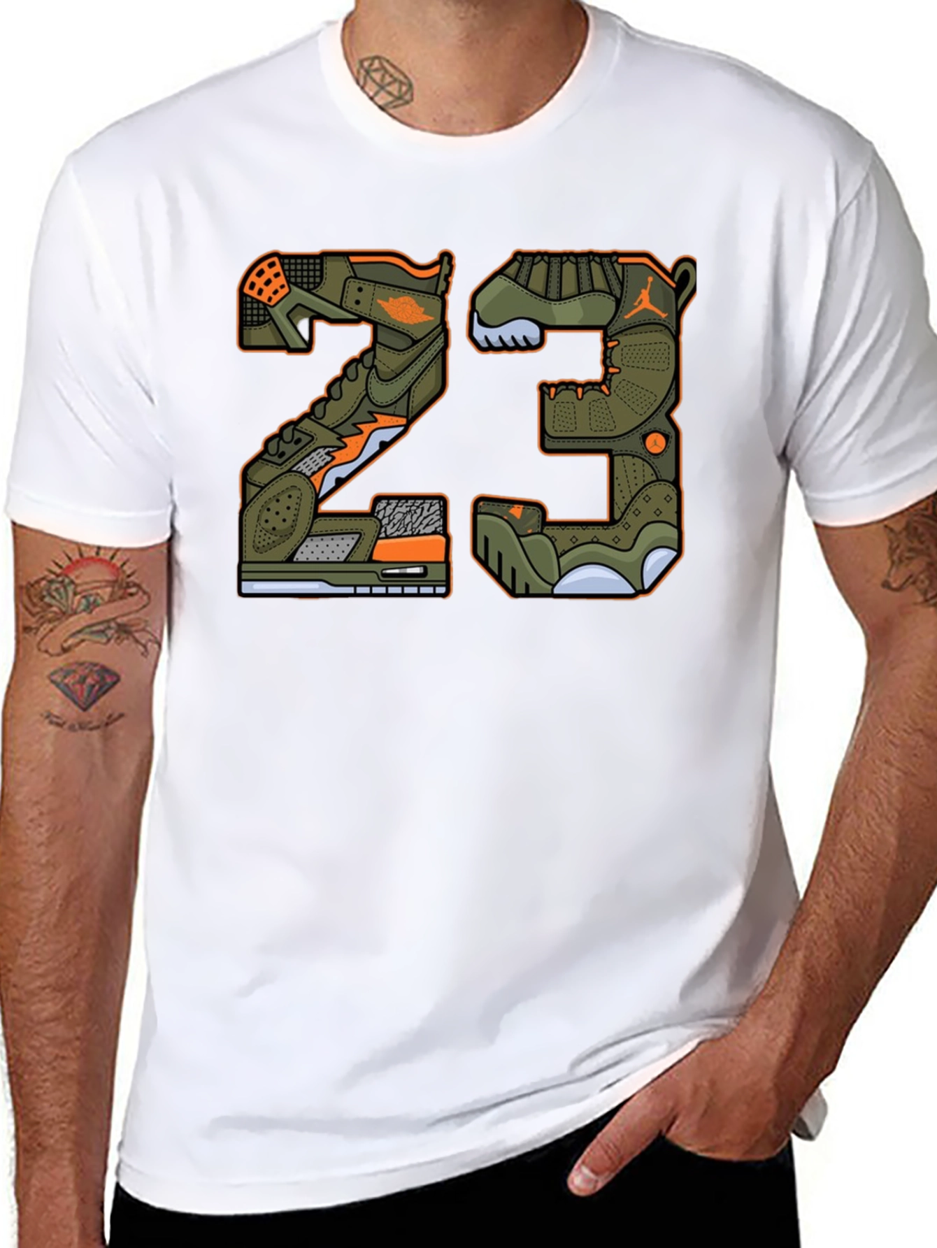 Sneaker Number Graphic Tee - Limited Edition Design