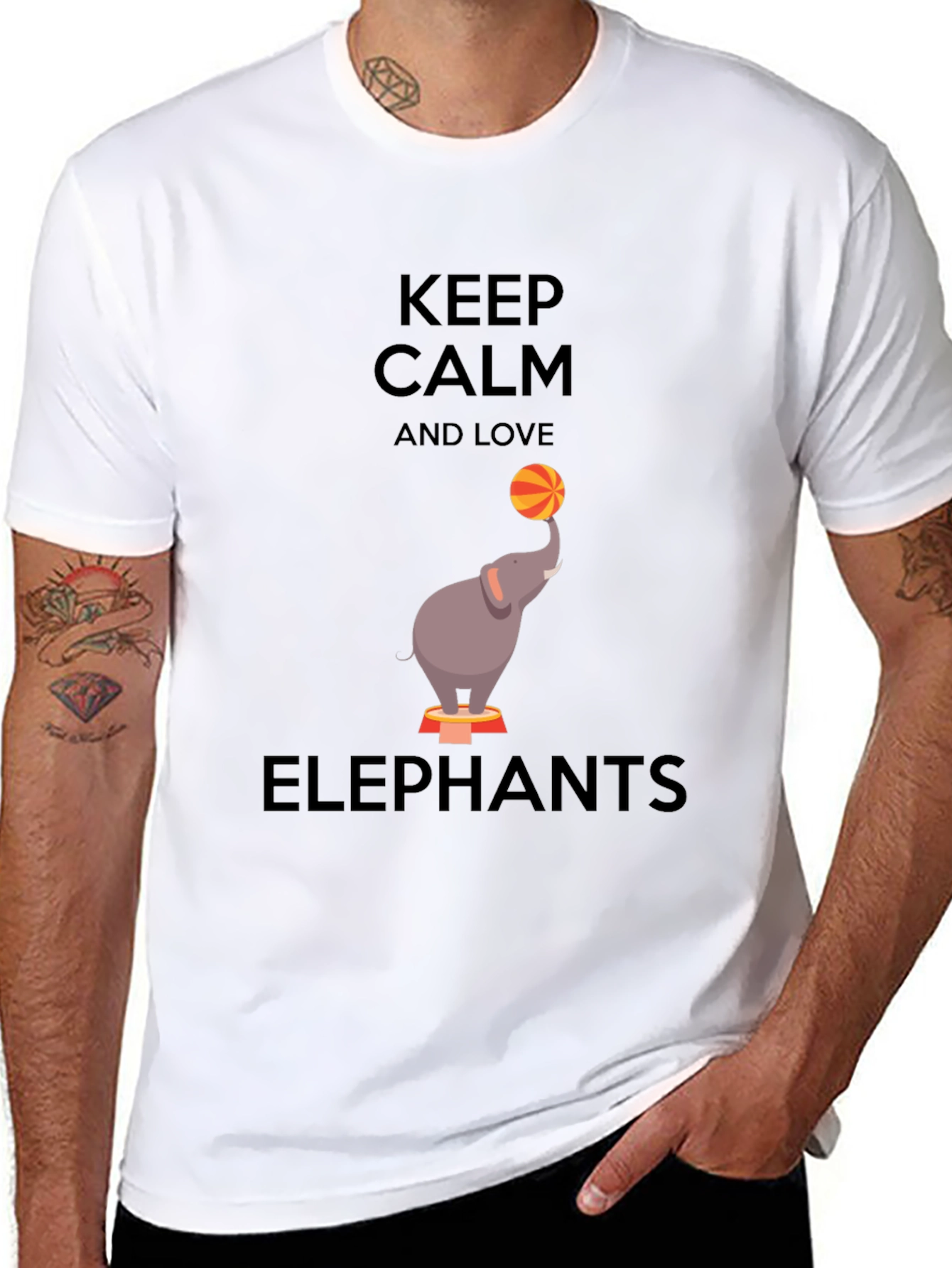 Keep Calm Love Elephants T-Shirt
