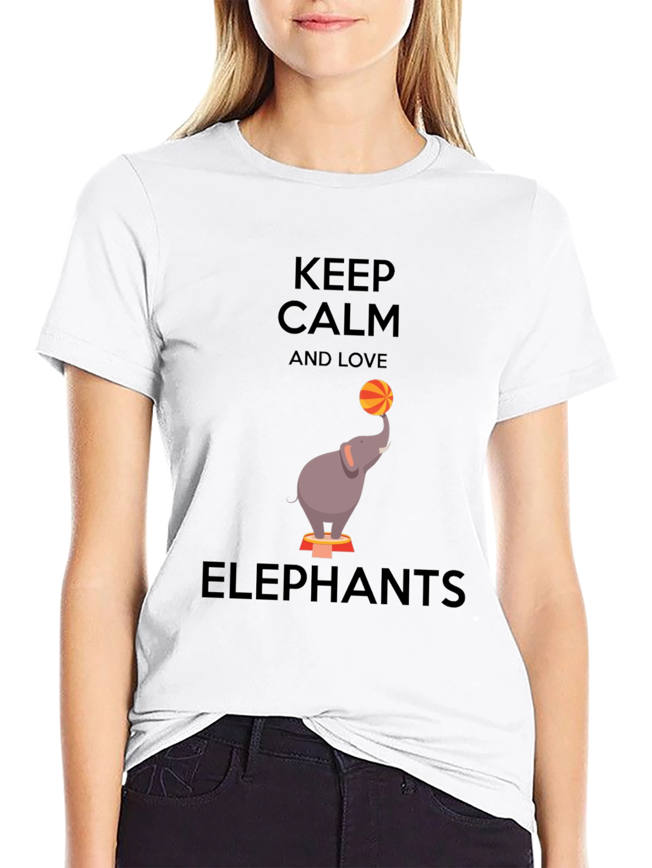 Keep Calm Love Elephants T-Shirt