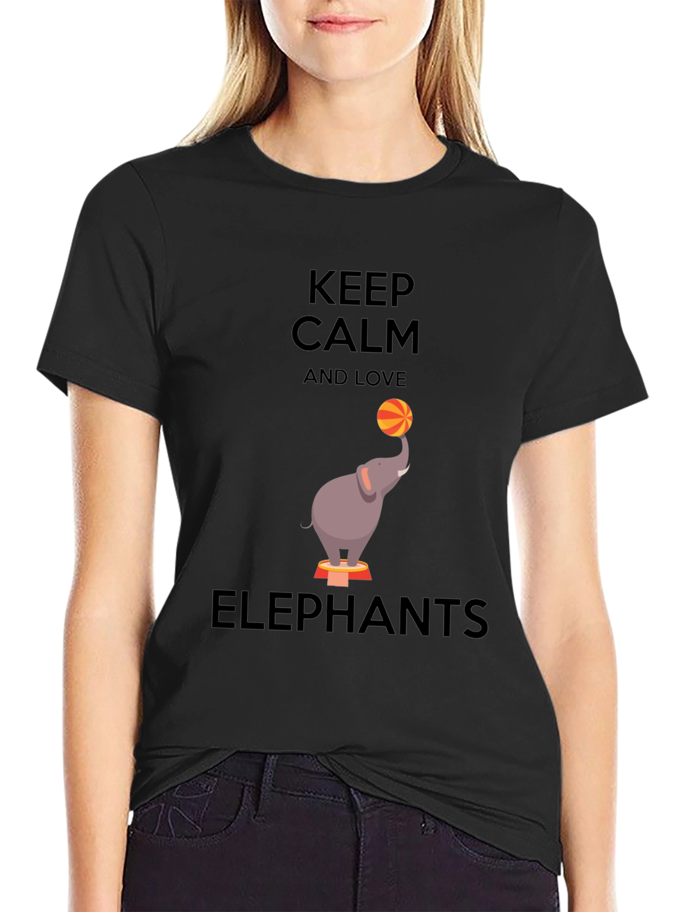 Keep Calm Love Elephants T-Shirt