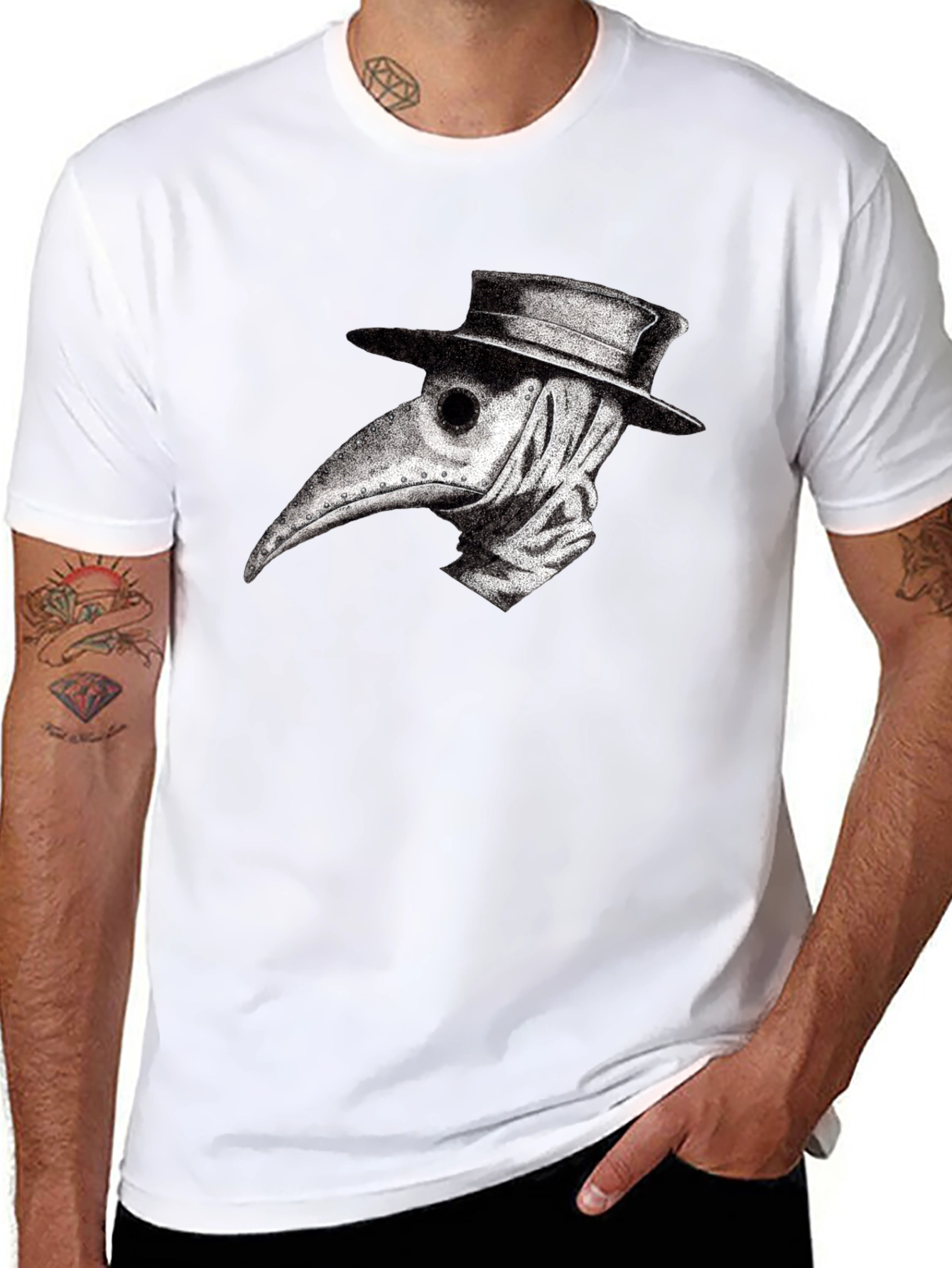 Plague Doctor T-Shirt - Unique Graphic Tee