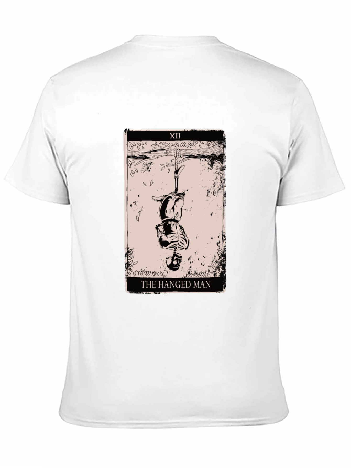 The Hanged Man Tarot Card Graphic Tee - Black