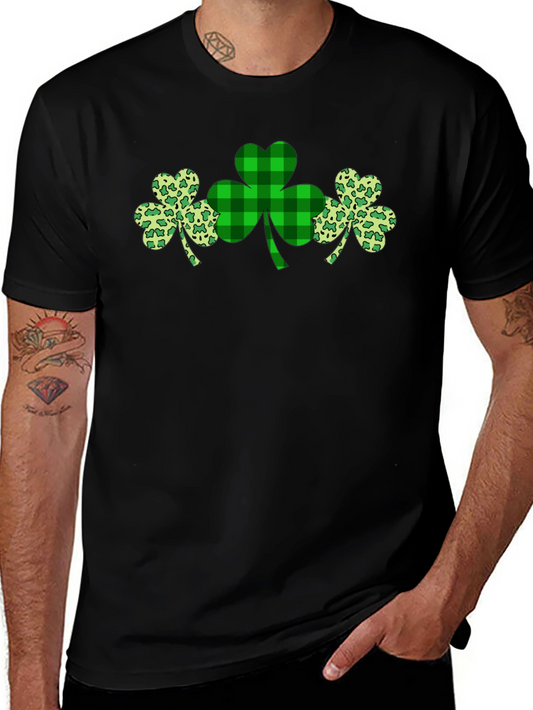St. Patricks Day Shamrock T-Shirt - Lucky Clover Graphic Tee