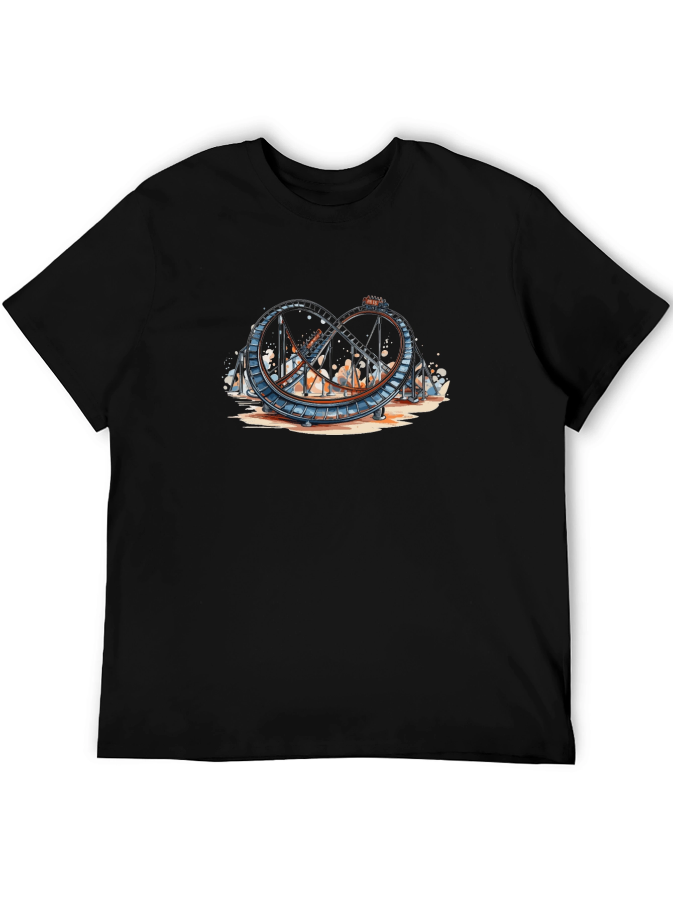 Roller Coaster Graphic Tee - Thrill Ride Apparel