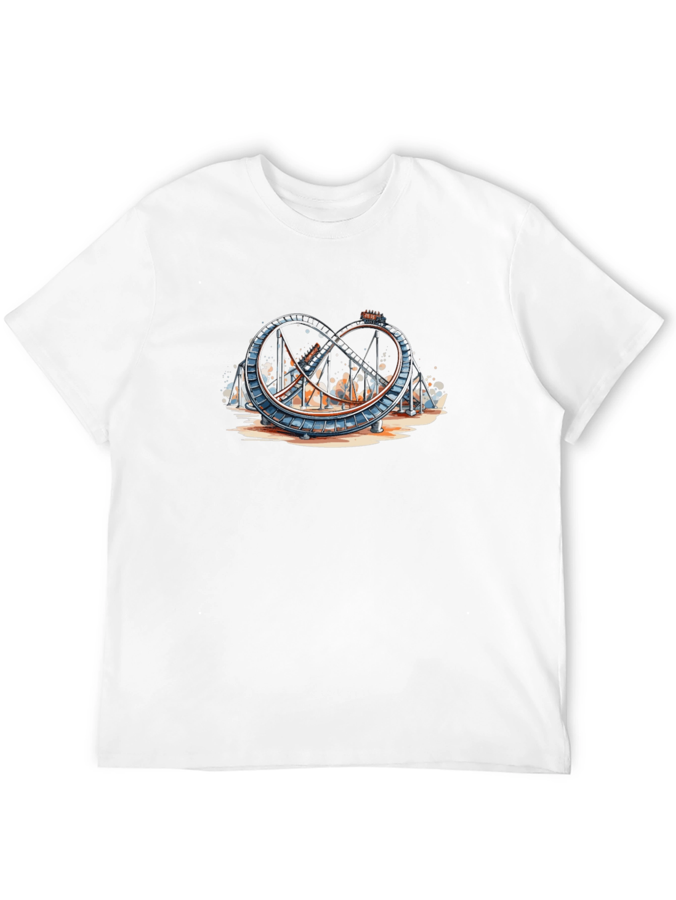 Roller Coaster Graphic Tee - Thrill Ride Apparel